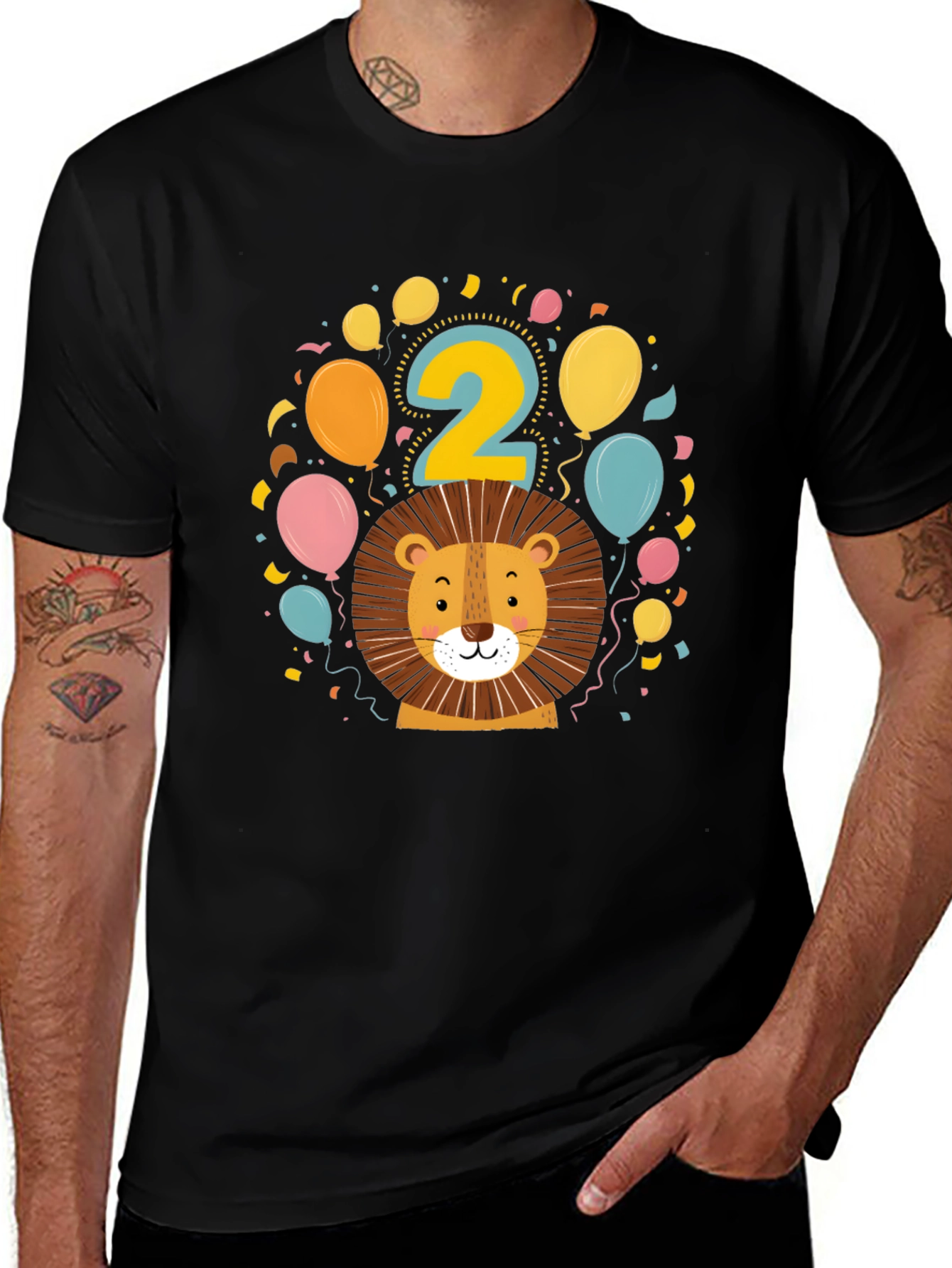 Variant 18 of Lion 2nd Birthday T-Shirt - Cute Toddler Tee