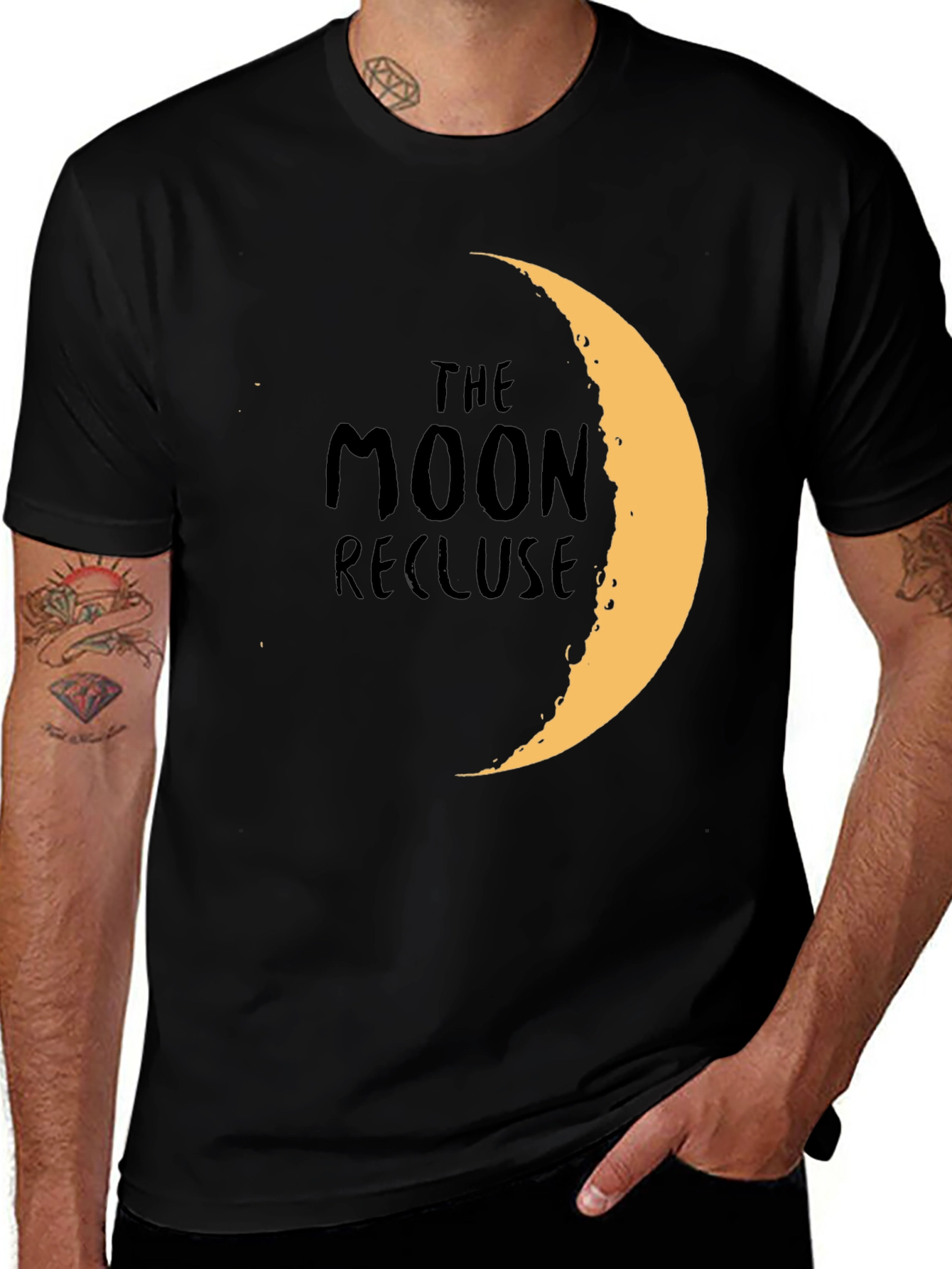 Variant 19 of The Moon Recluse T-Shirt - Graphic Print Tee