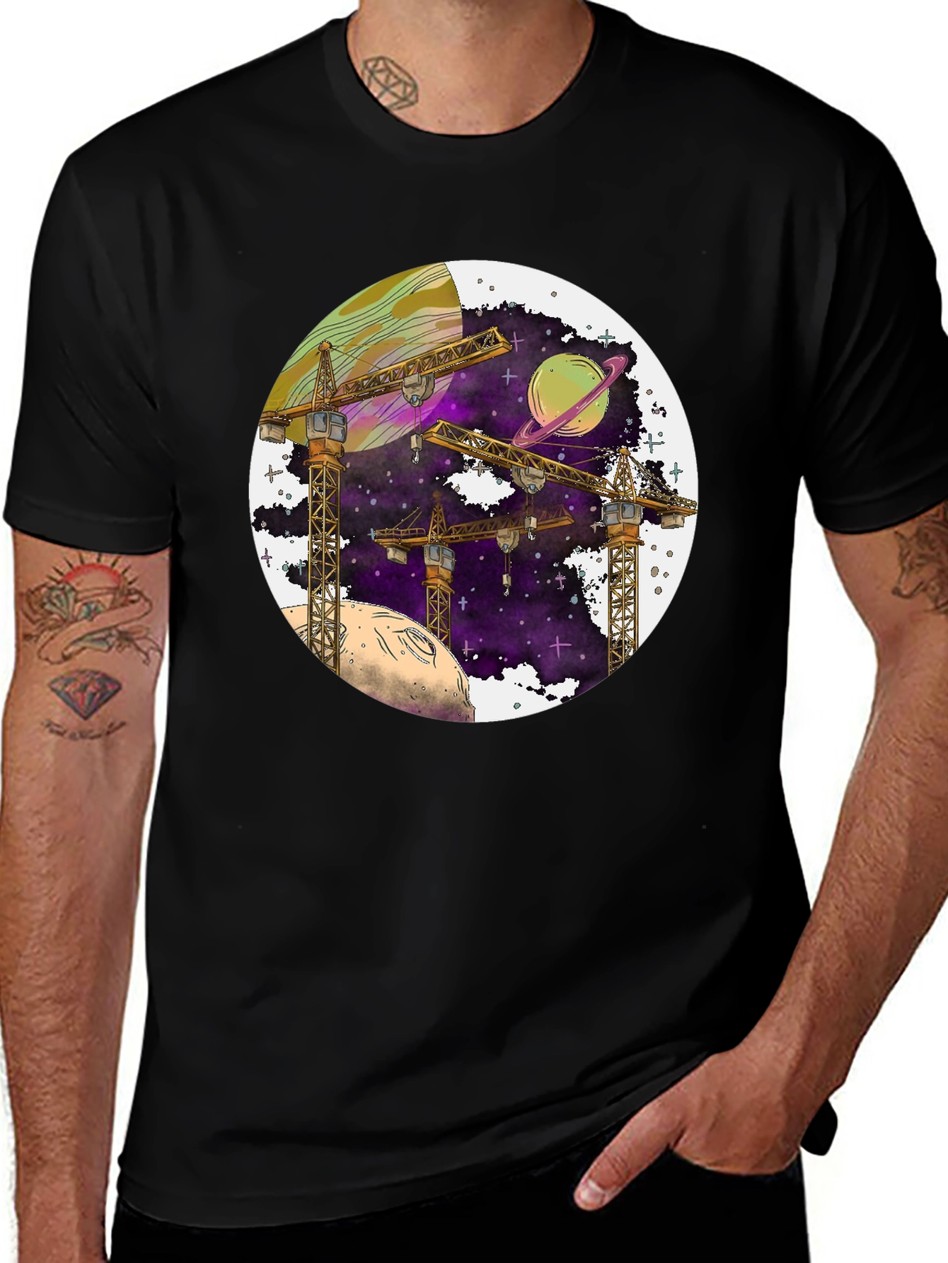 Variant 6 of Cosmic Construction T-Shirt