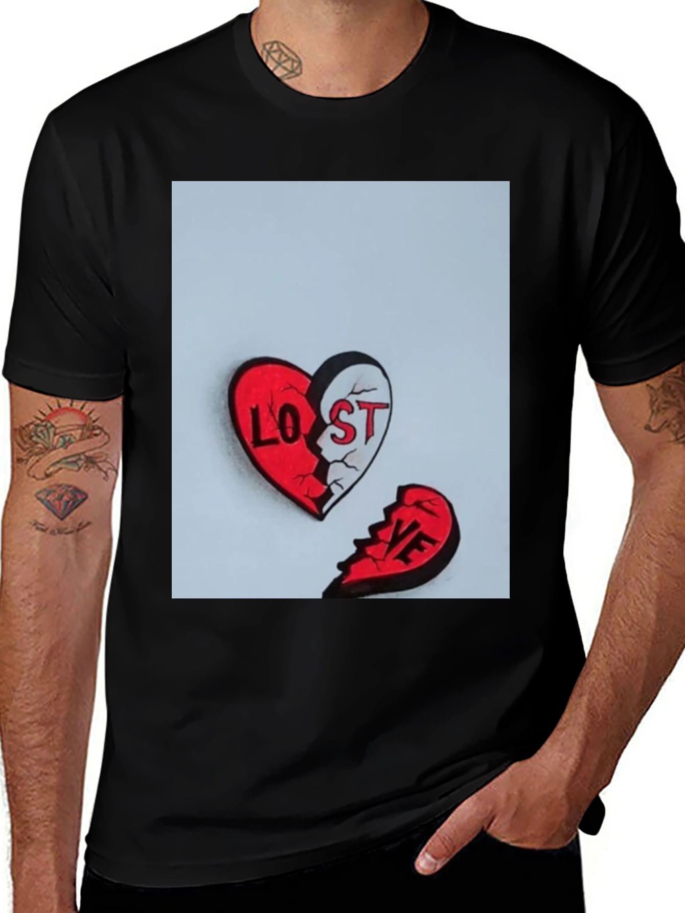 Variant 15 of Broken Heart Lost Love Graphic Tee