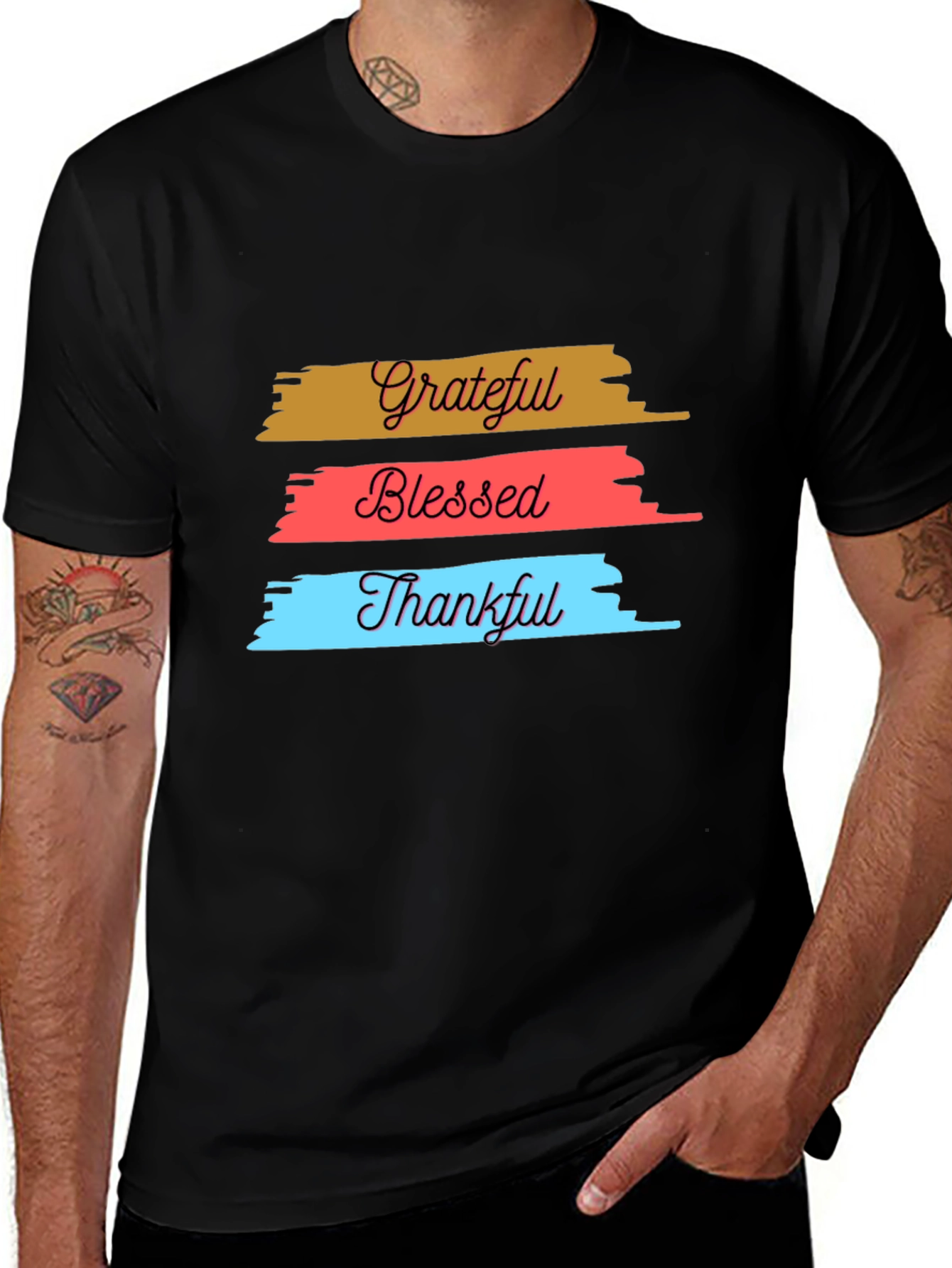 Variant 30 of Grateful Blessed Thankful T-Shirt