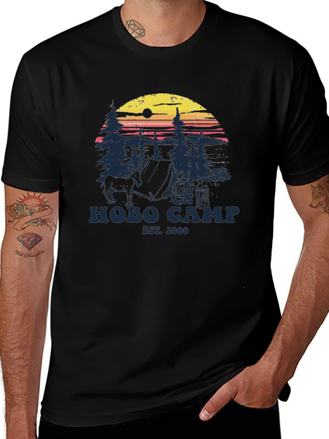Variant 8 of Hobo Camp Graphic T-Shirt