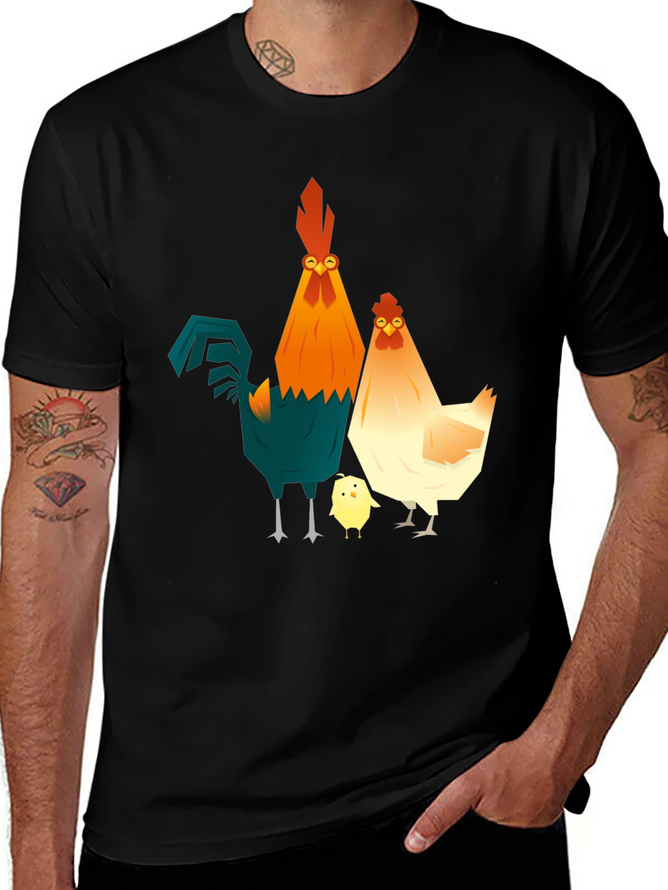 Variant 15 of Funky Chicken Family Graphic Tee