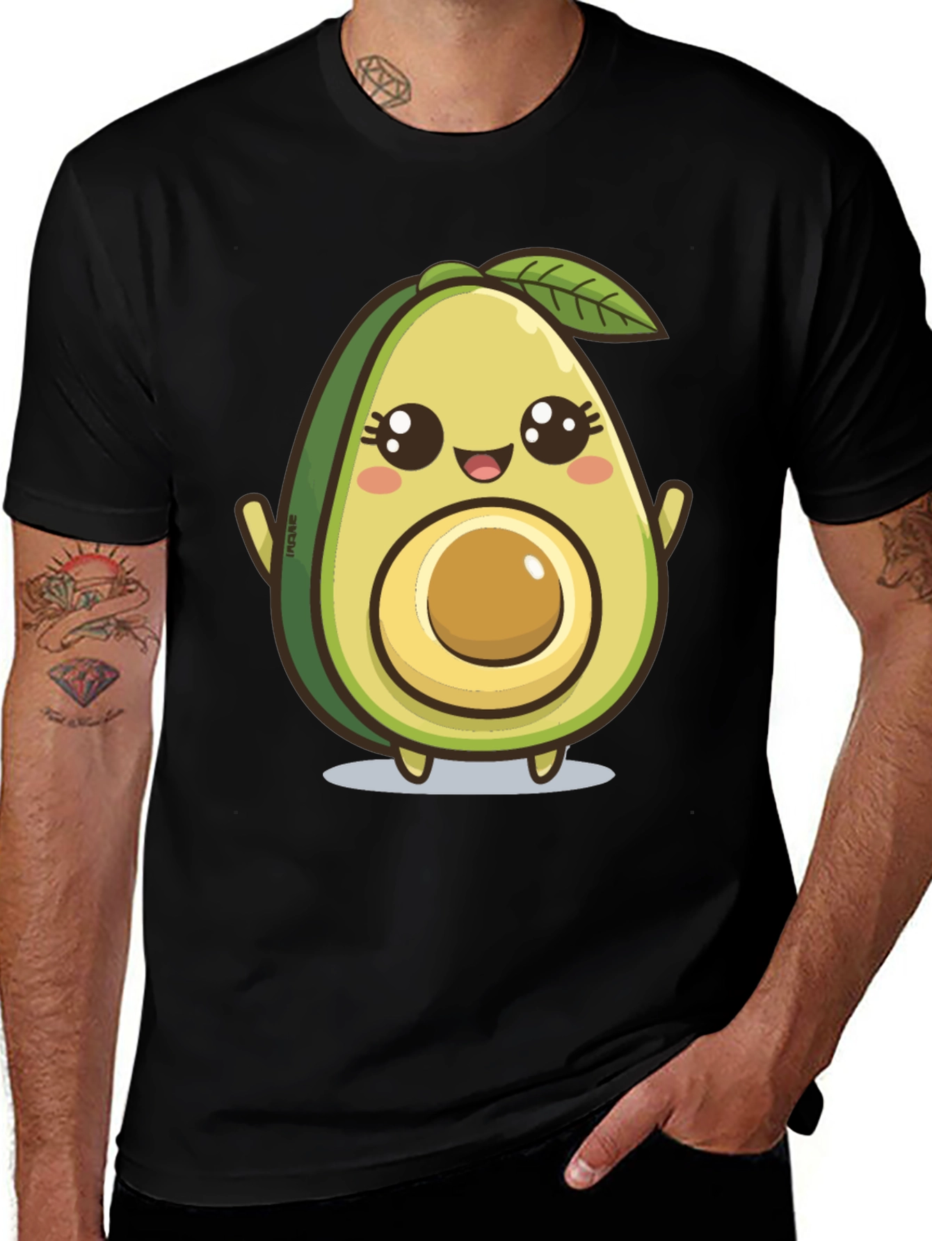 Variant 23 of Cute Avocado Graphic T-Shirt - Fun & Stylish