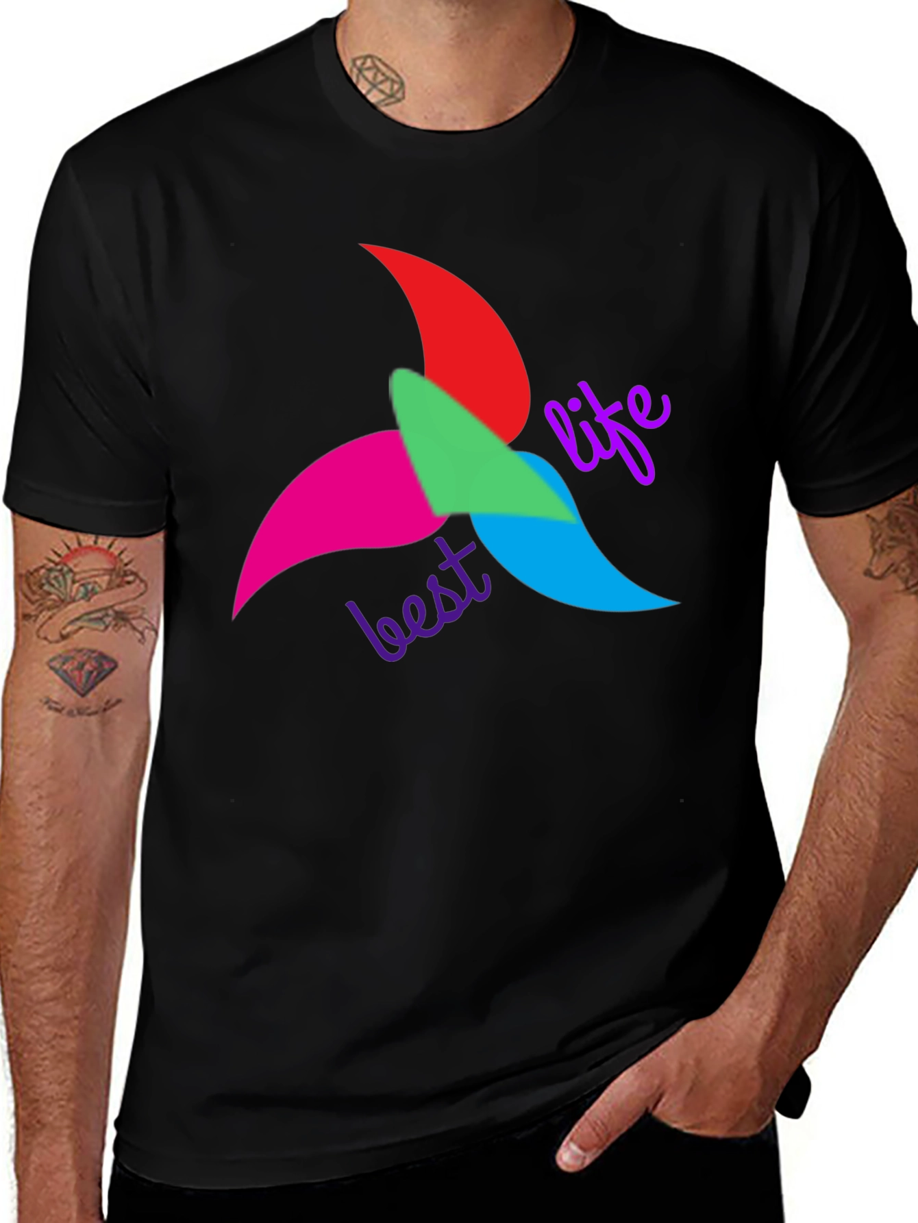 Variant 21 of Best Life T-Shirt - Colorful Graphic Tee