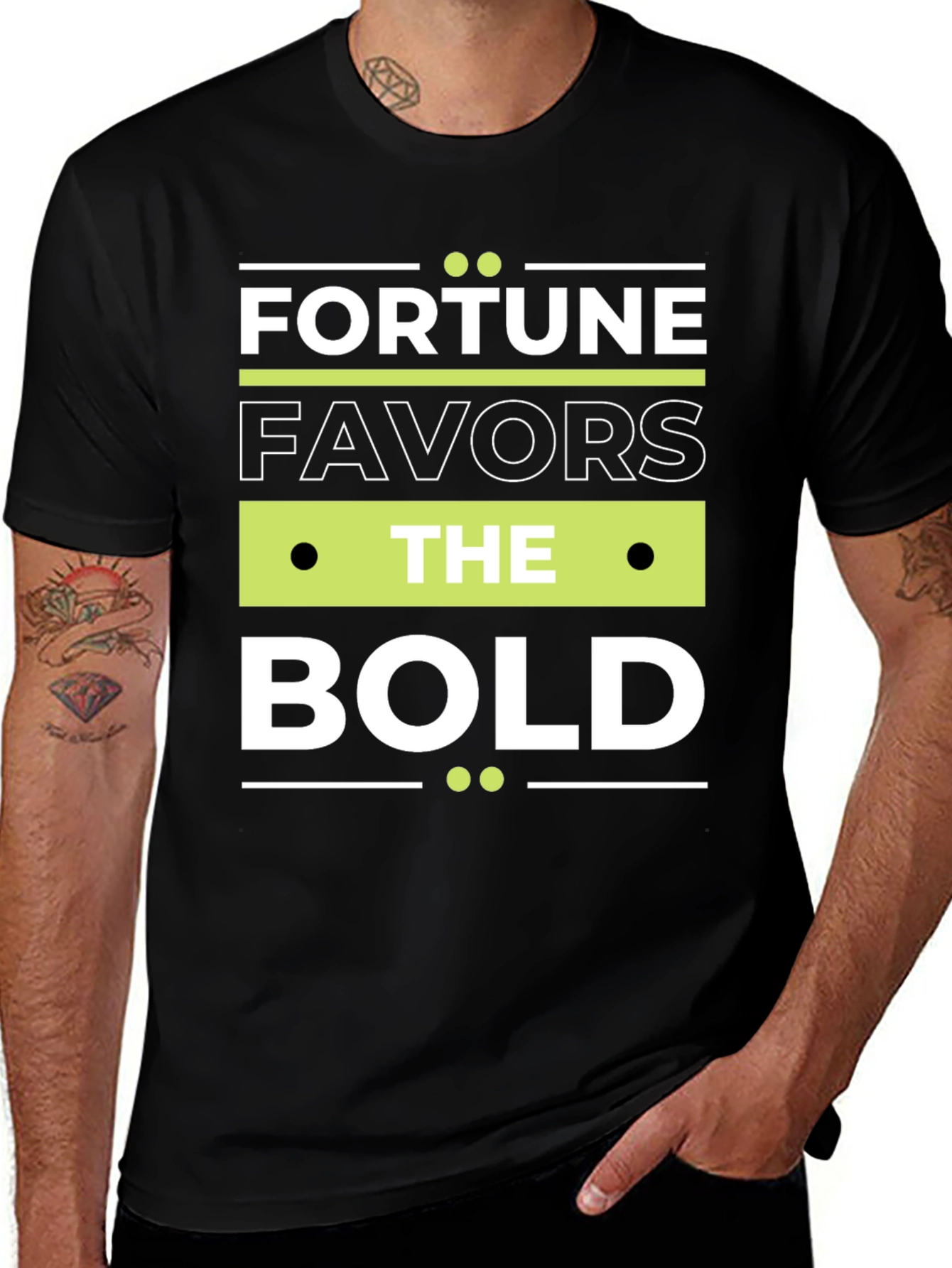 Fortune Favors The Bold Graphic T-Shirt
