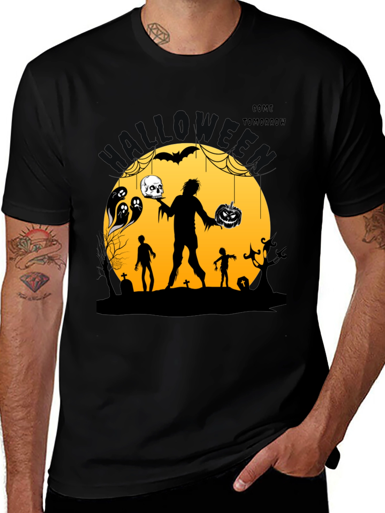 Halloween Graphic Print T-Shirt - Come Tomorrow