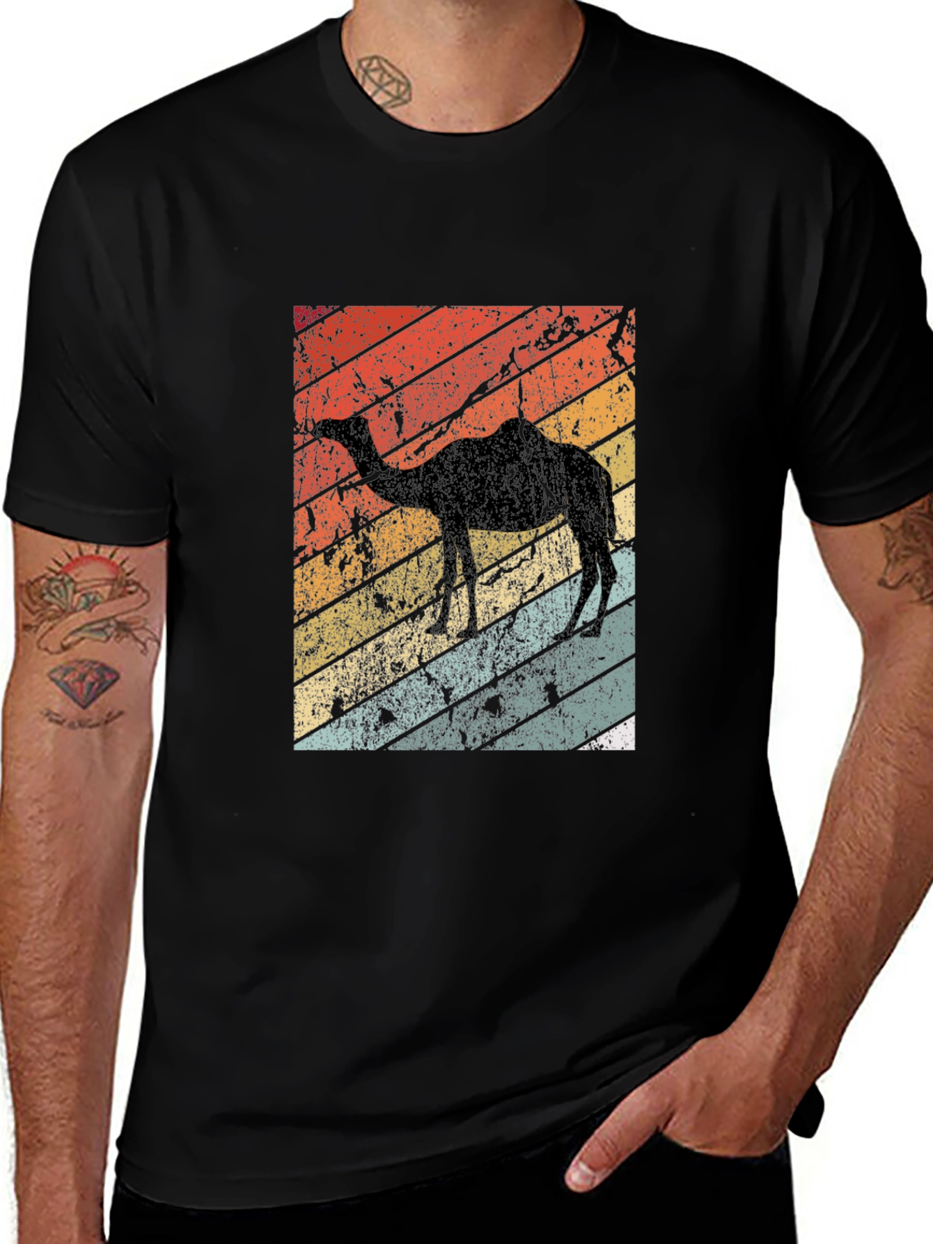 Variant 25 of Retro Camel Silhouette T-Shirt