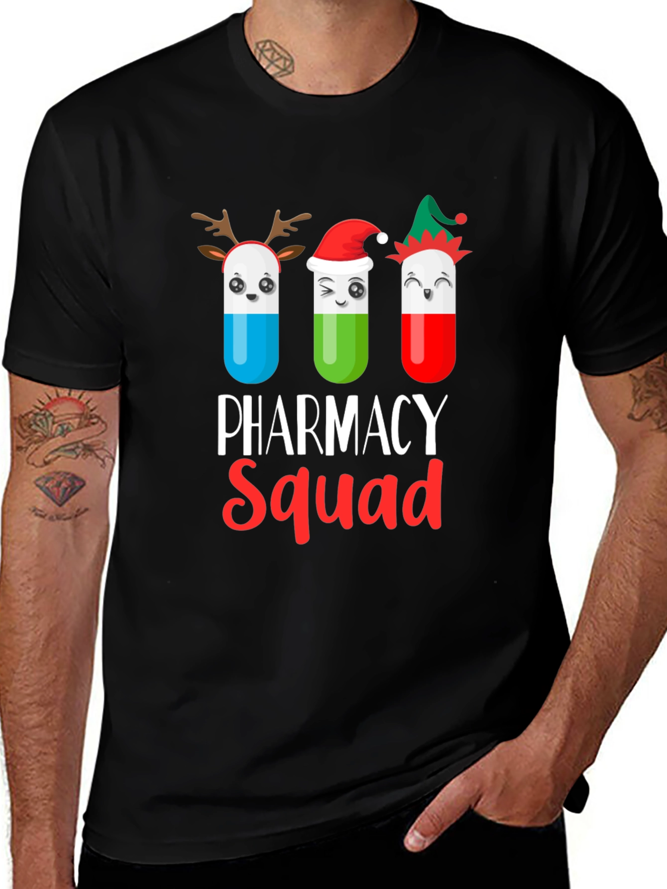 Pharmacy Squad Holiday T-Shirt - Novelty Design