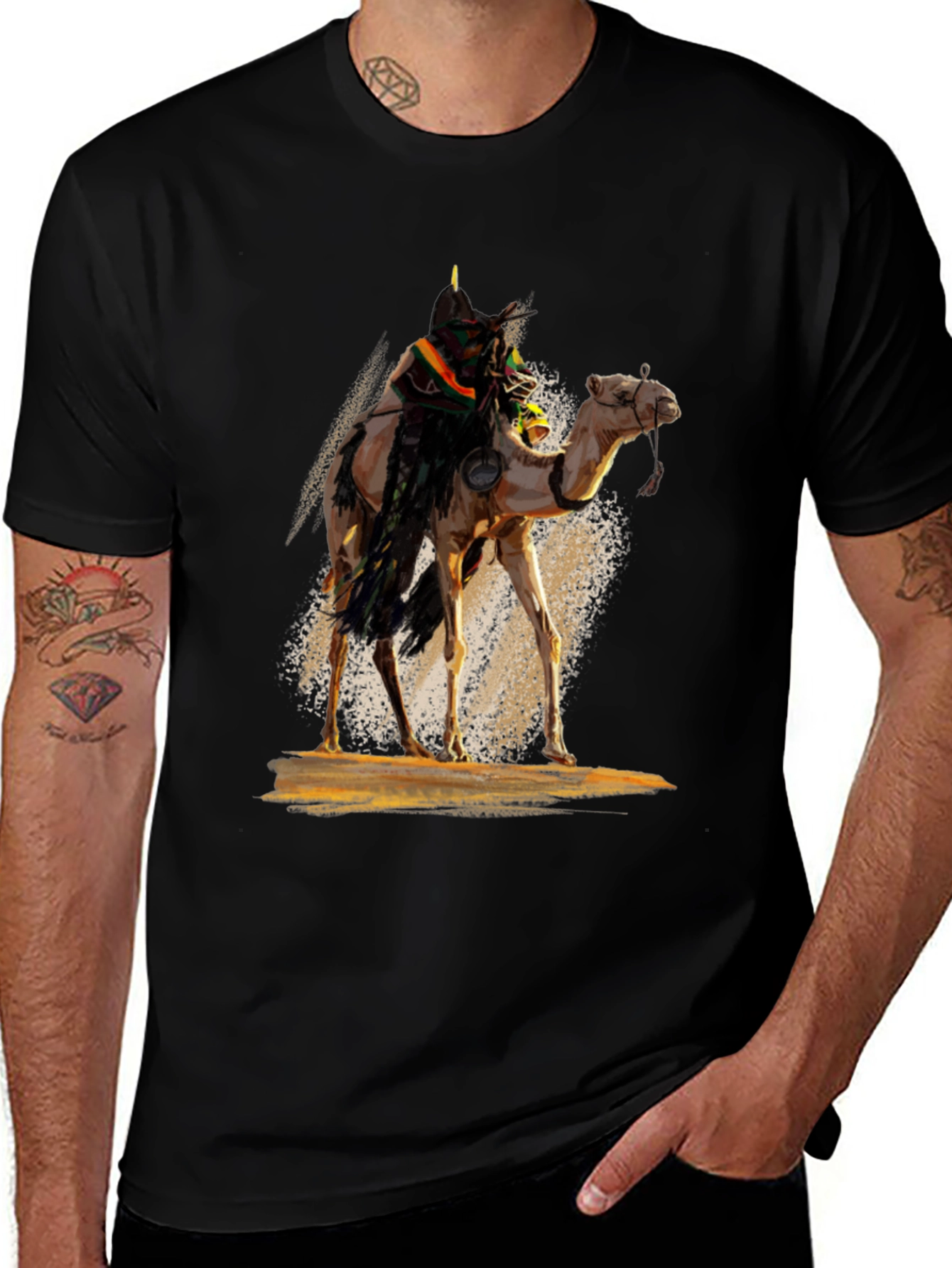 Variant 18 of Camel Rider Graphic T-Shirt