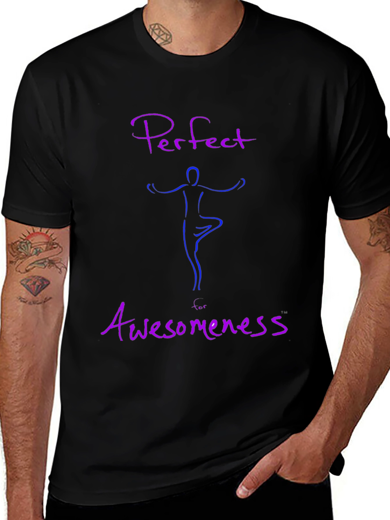 Variant 2 of Perfect for Awesomeness T-Shirt - Yoga Graphic Tee