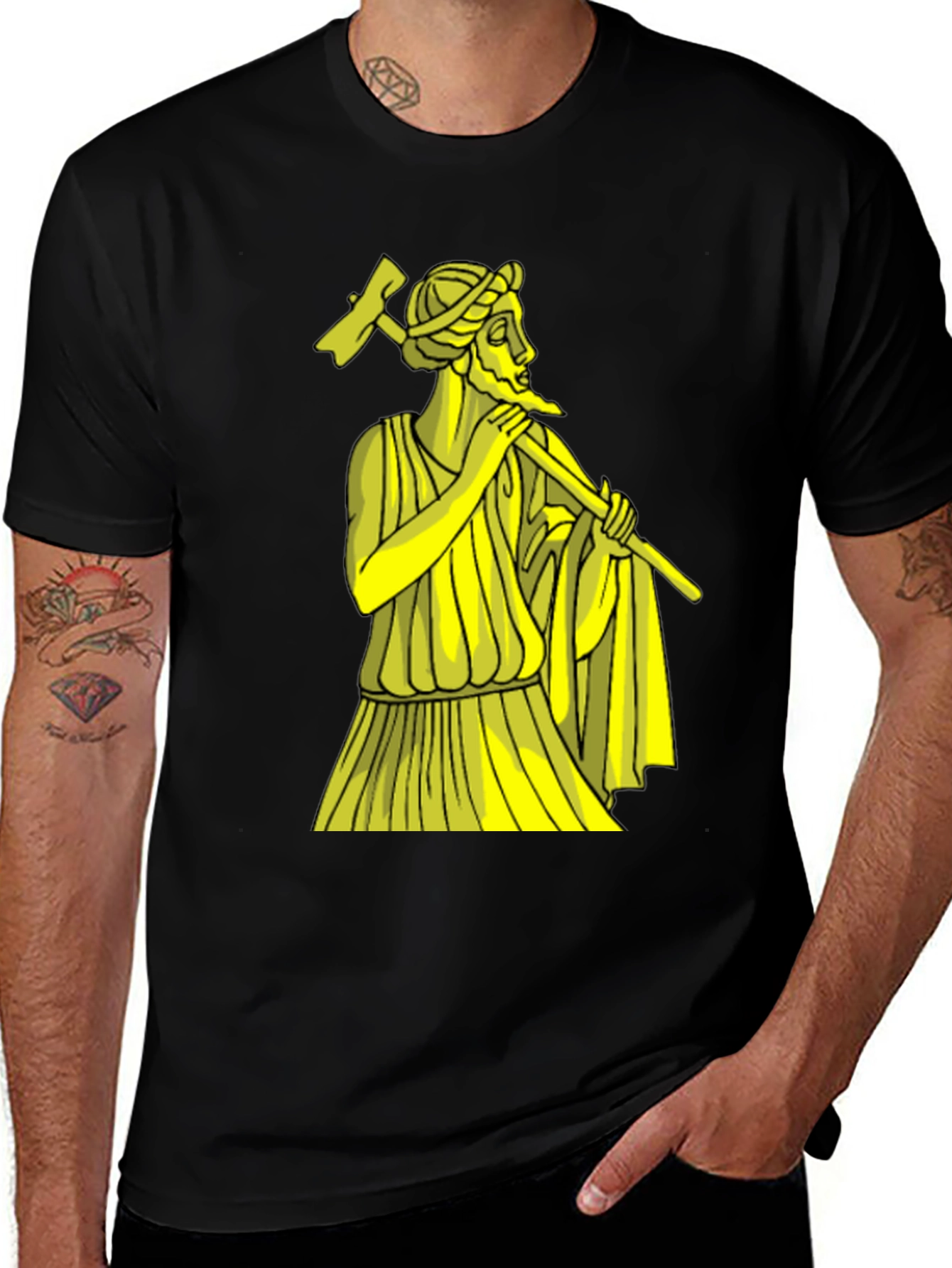 Variant 16 of Classic Greek Musician Graphic T-Shirt