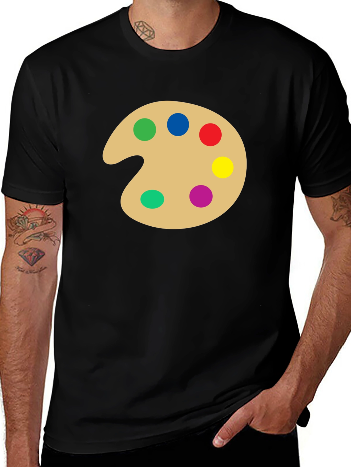 Variant 20 of Artist Palette T-Shirt - Creative Design