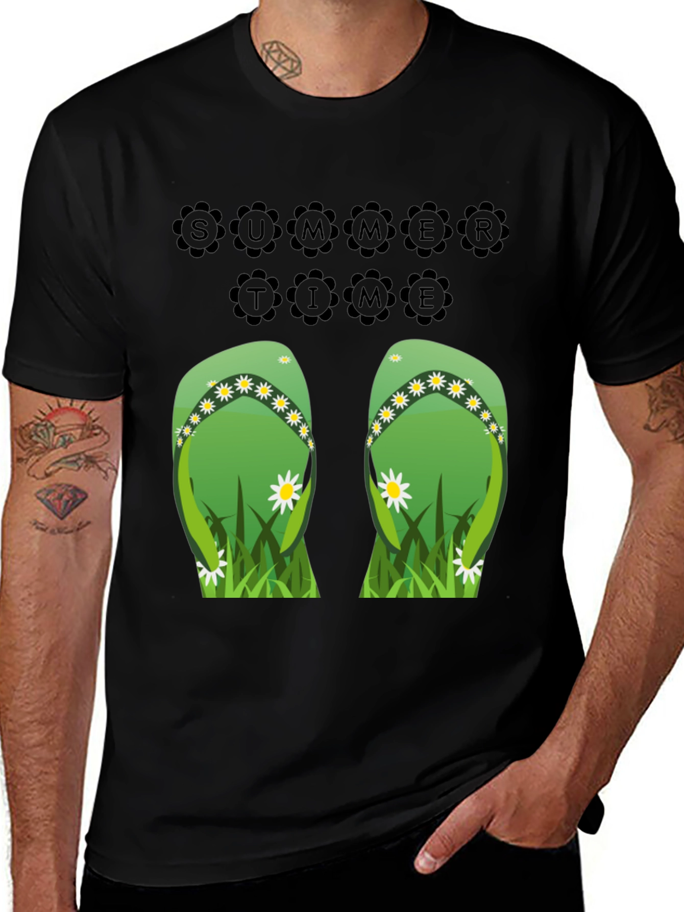 Variant 5 of Summer Time Flip Flop Graphic T-Shirt