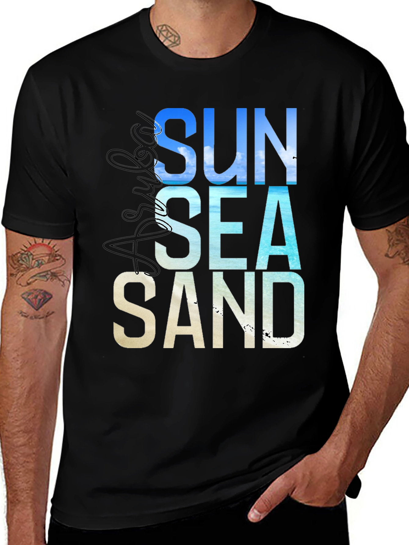Sun, Sea, Sand Graphic T-Shirt