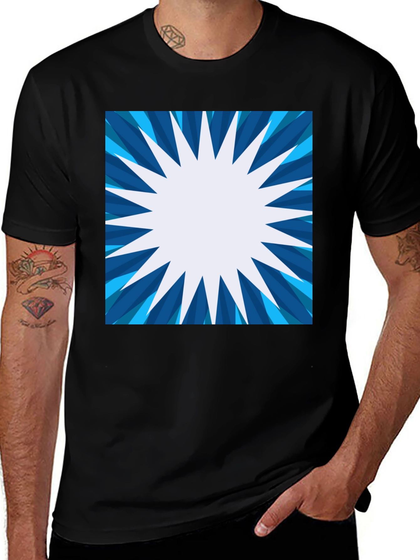 Variant 14 of Starburst Graphic Tee - Modern Style