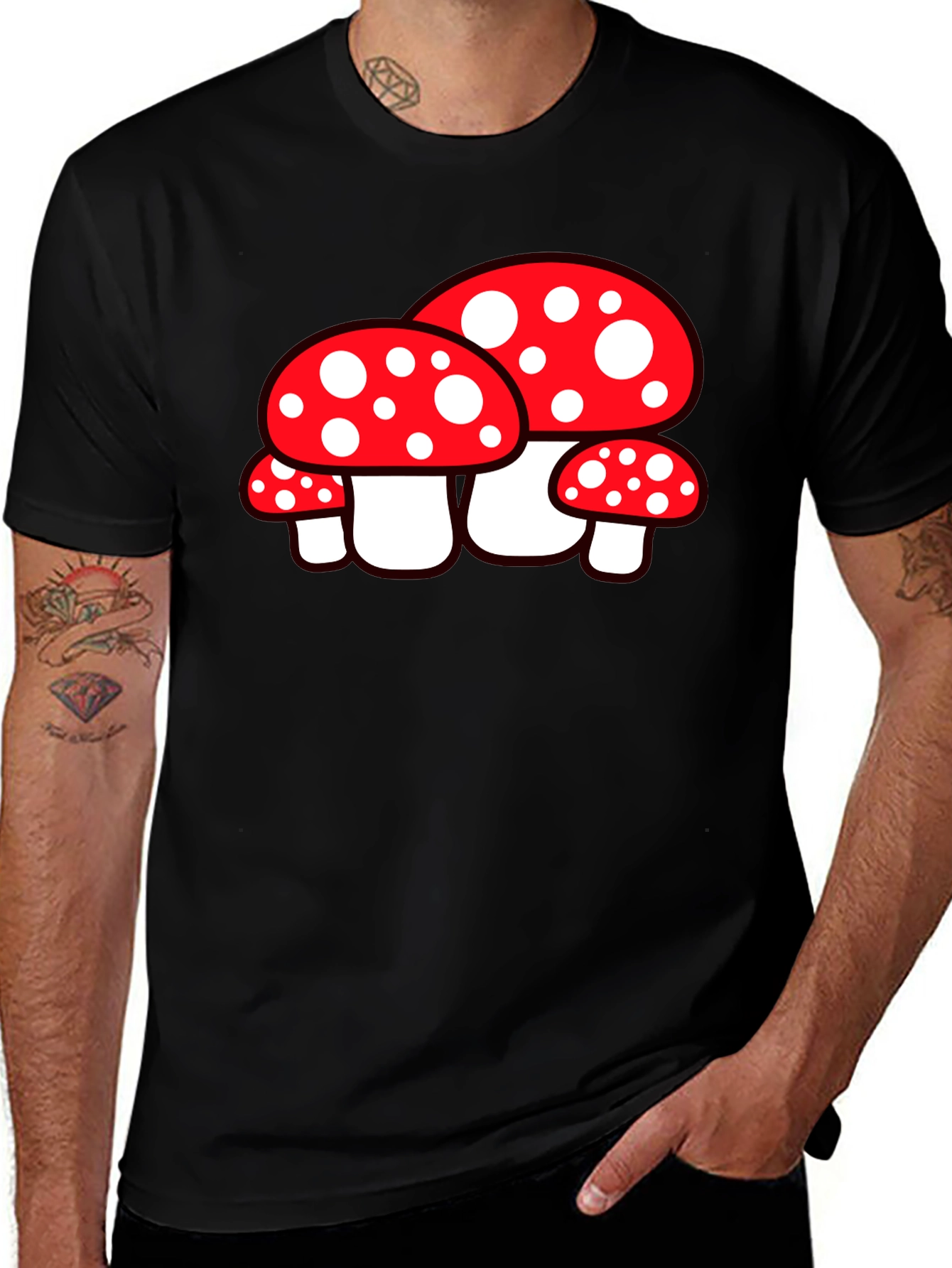 Variant 9 of Mushroom Graphic Tee - Funky Style