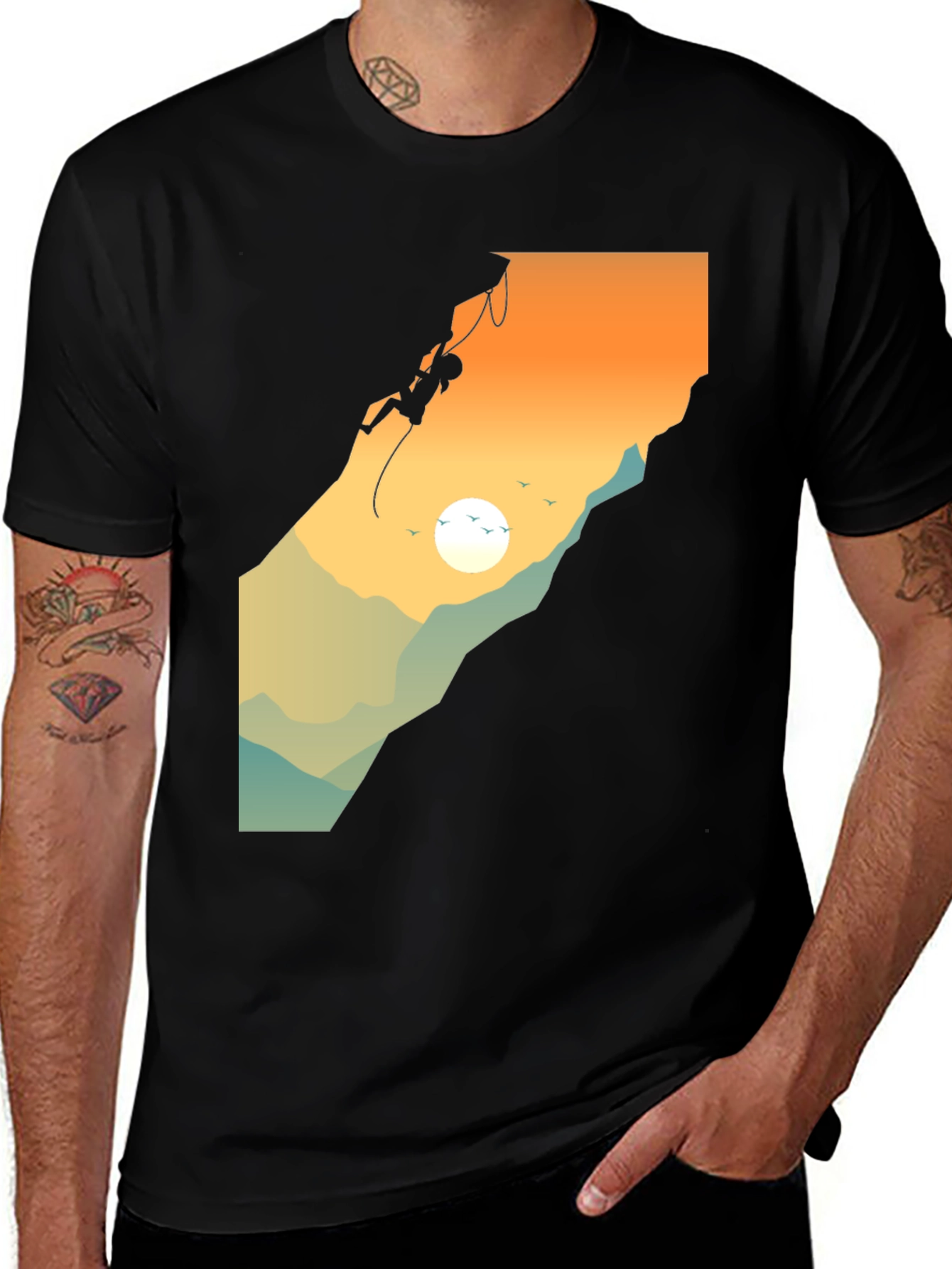 Variant 10 of Rock Climbing T-Shirt - Adventure Design