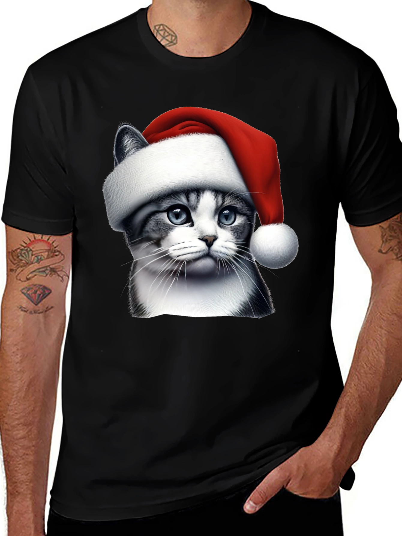 Christmas Cat T-Shirt: Festive Feline Fun!