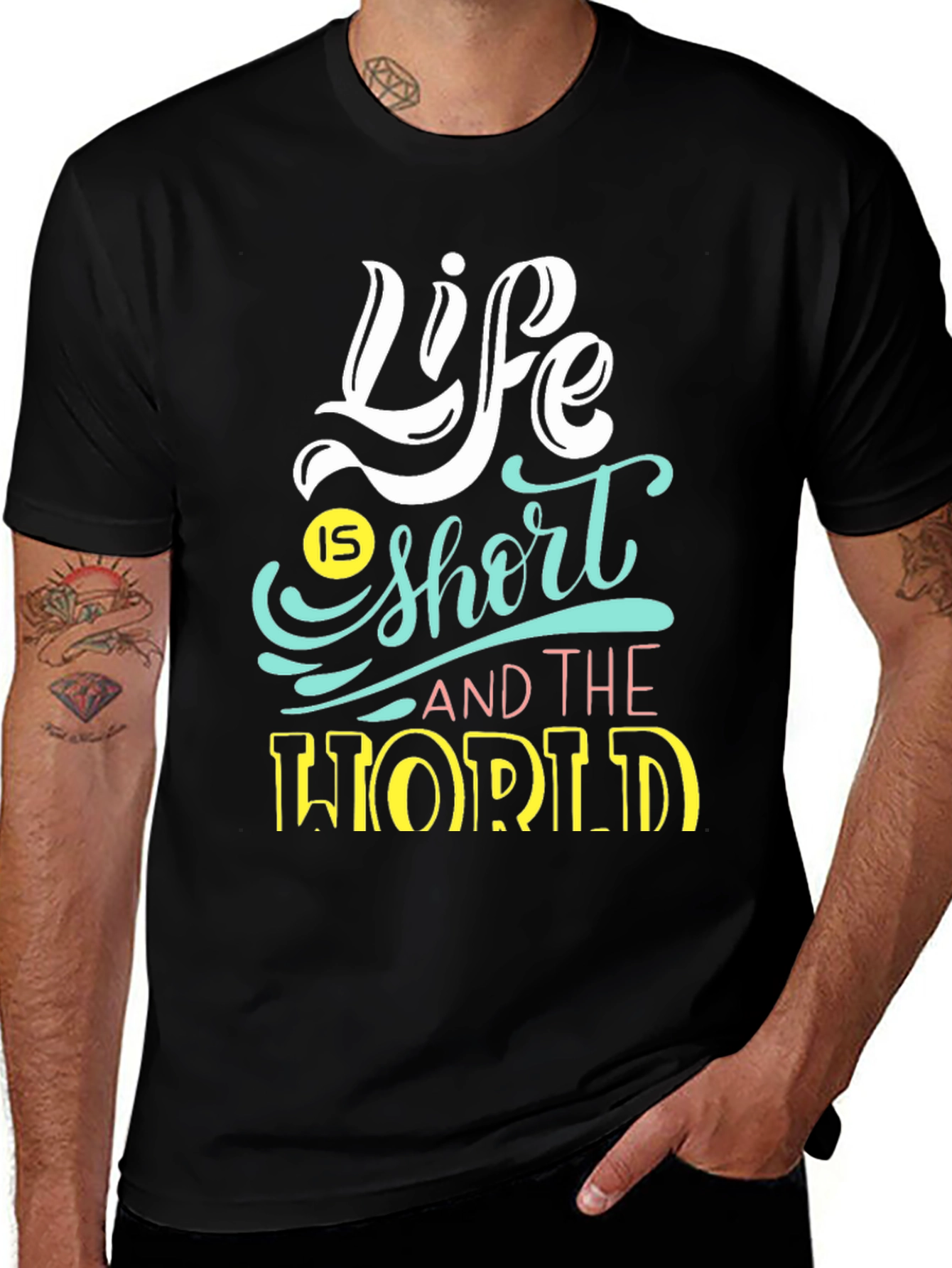 Variant 15 of Life is Short Graphic Tee