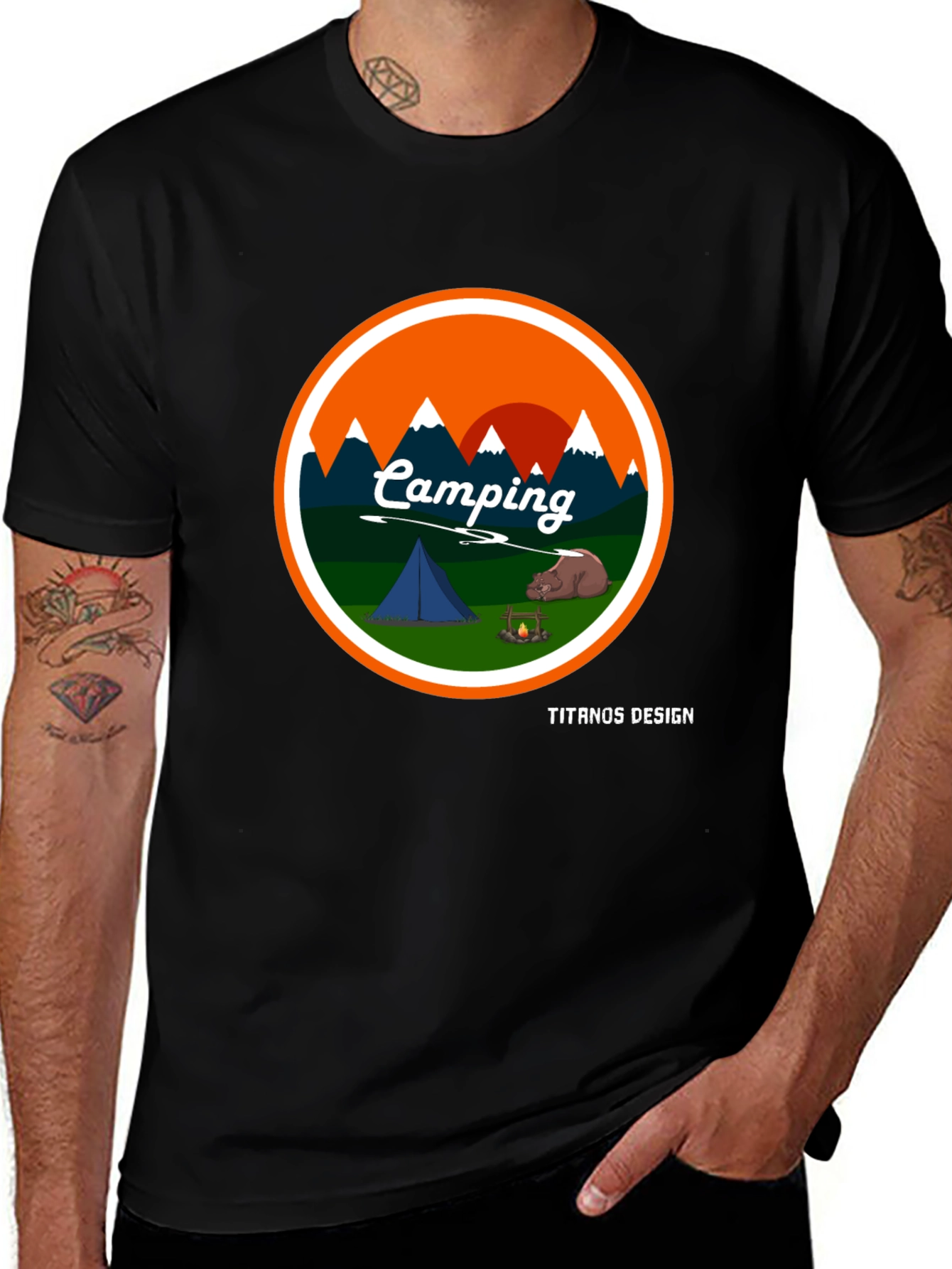 Variant 9 of Camping Graphic T-Shirt, Adventure Tee