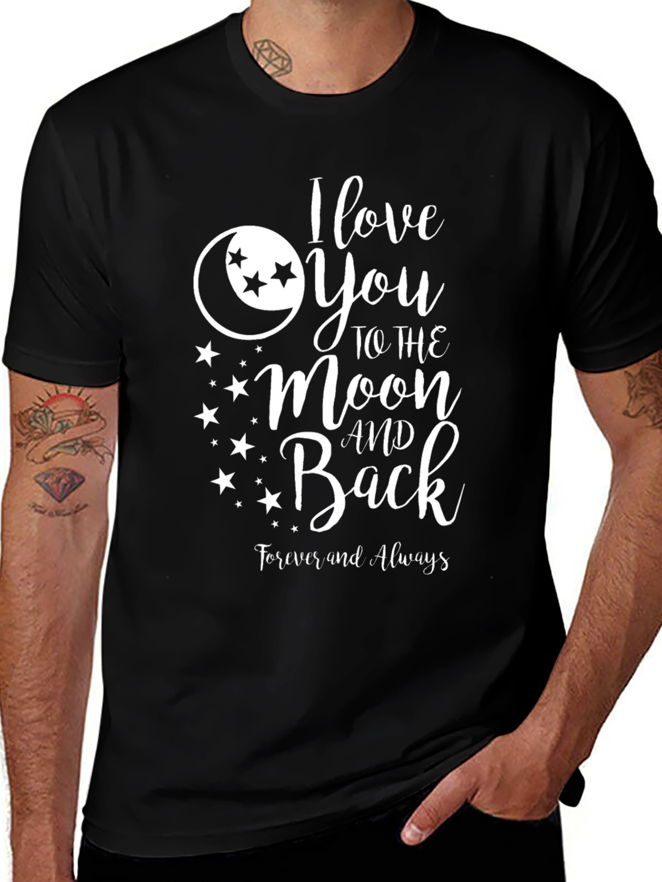 Variant 5 of I Love You To The Moon and Back Graphic Tee