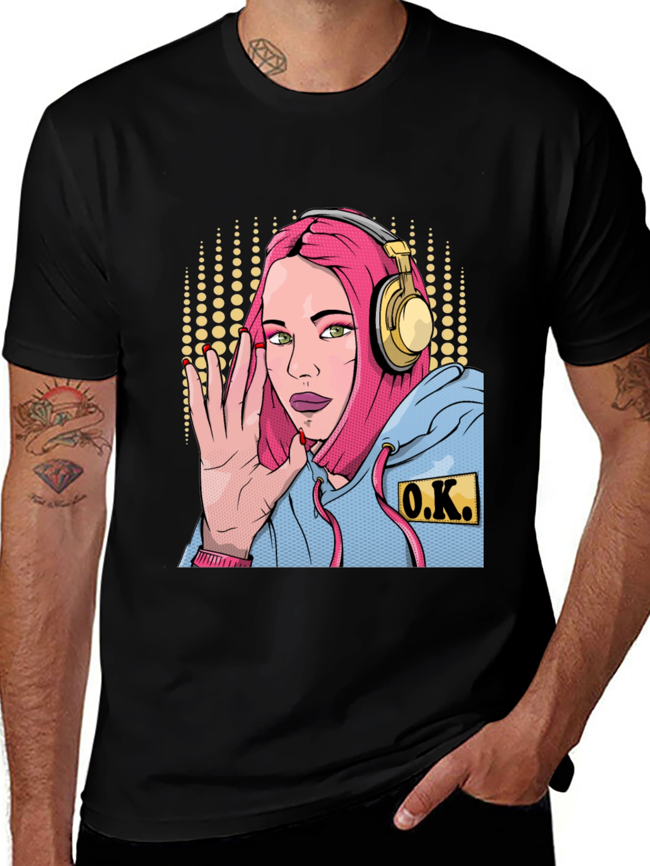 Variant 10 of Pop Art Woman Graphic T-Shirt