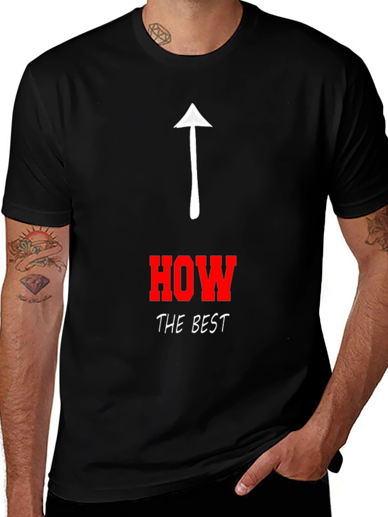 Variant 9 of Humorous "How's the Best" Graphic Tee