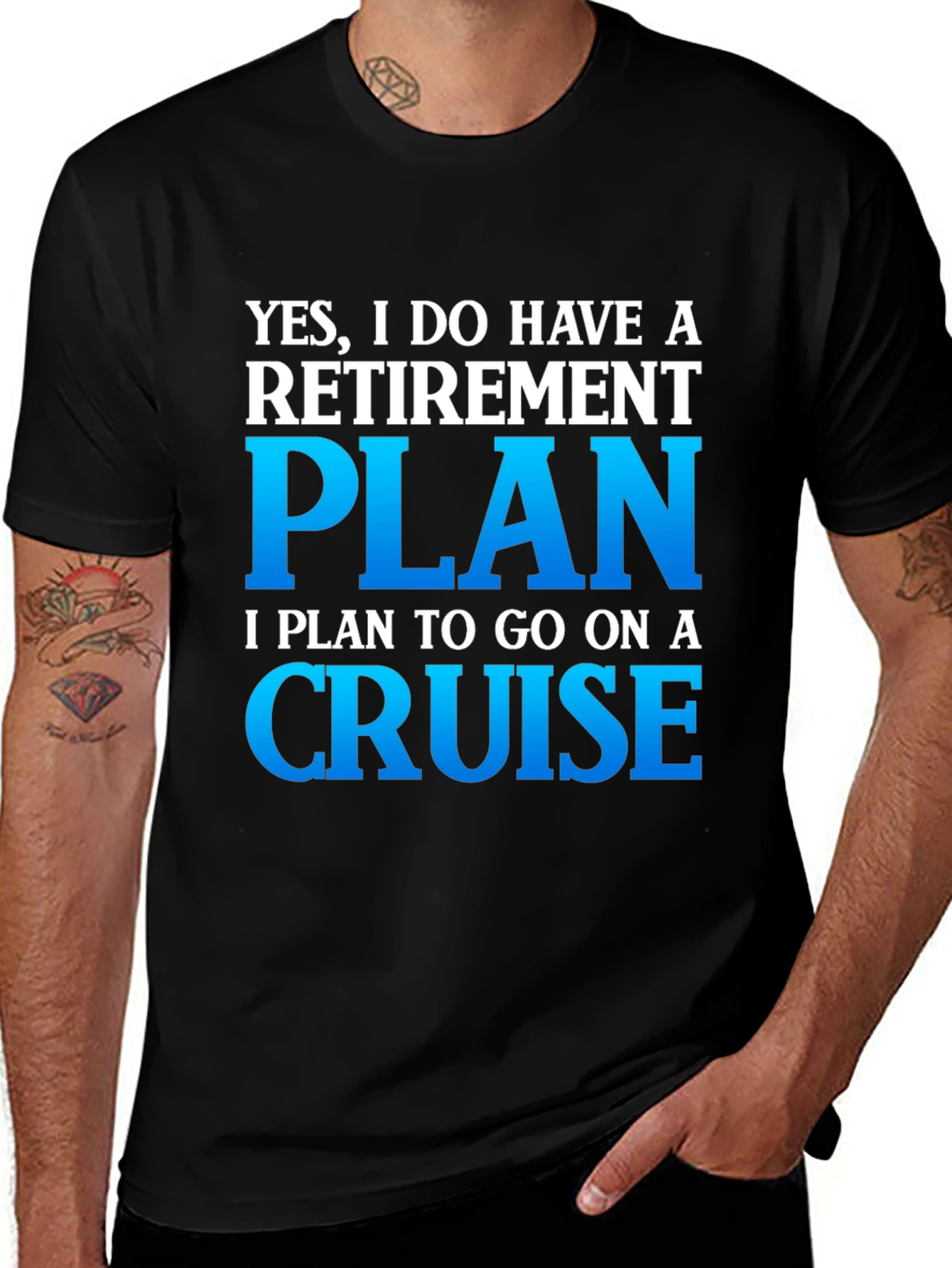 Variant 17 of Retirement Plan Cruise T-Shirt - Funny Vacation Tee