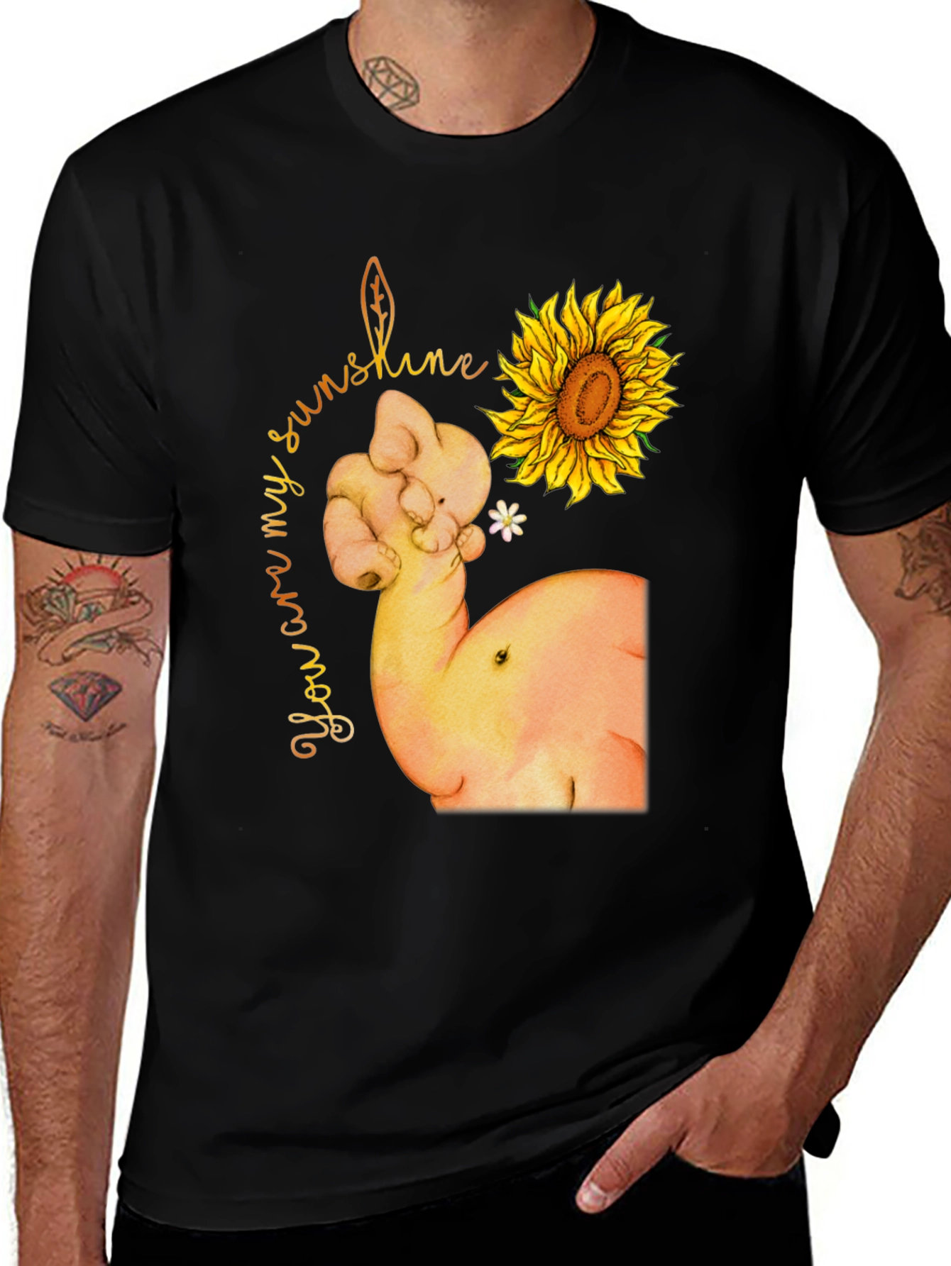 Variant 23 of Sunshine Sunflower Strong Arm T-Shirt