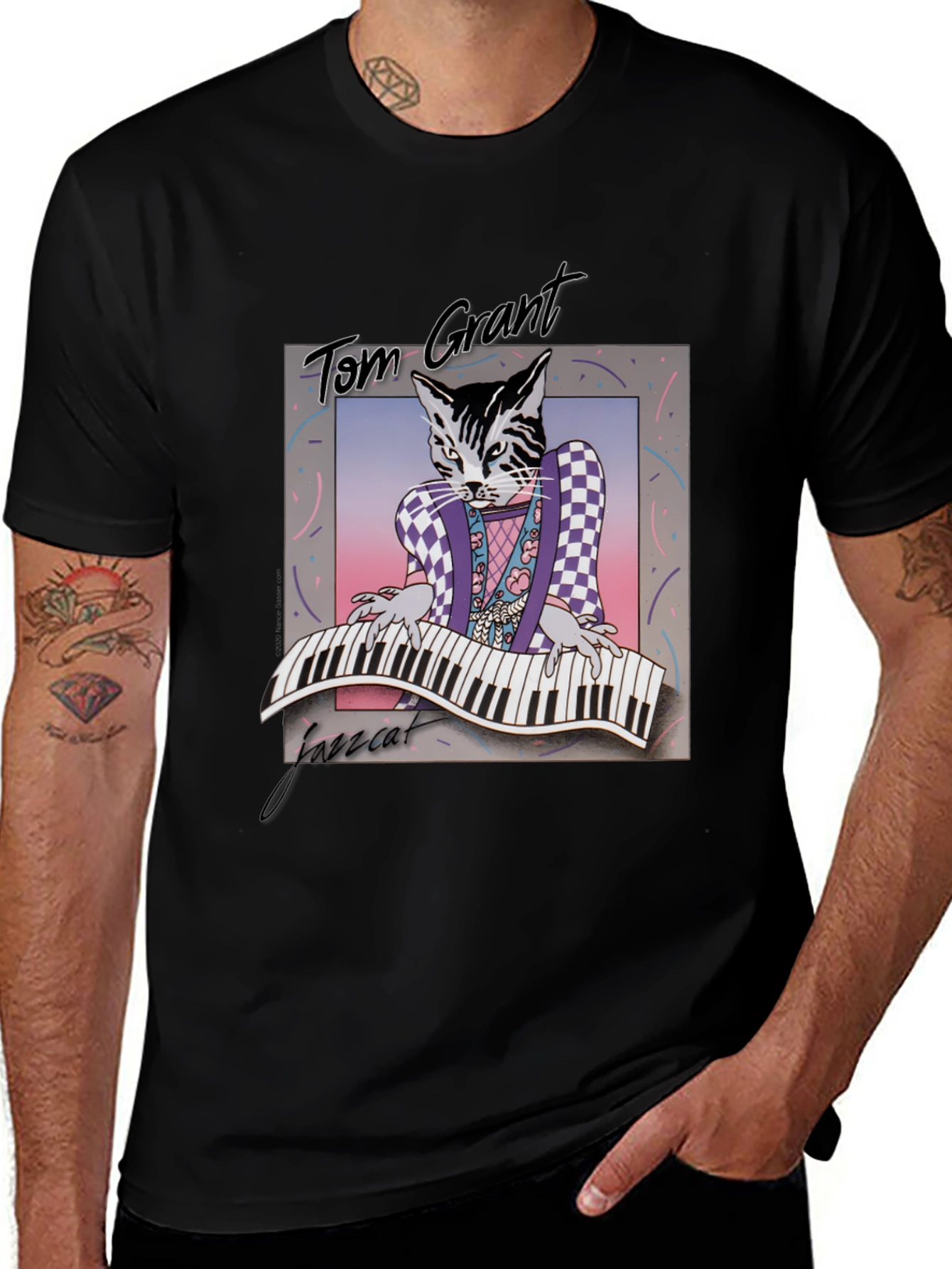 Variant 23 of Jazz Cat T-Shirt - Tom Grant Graphic Tee