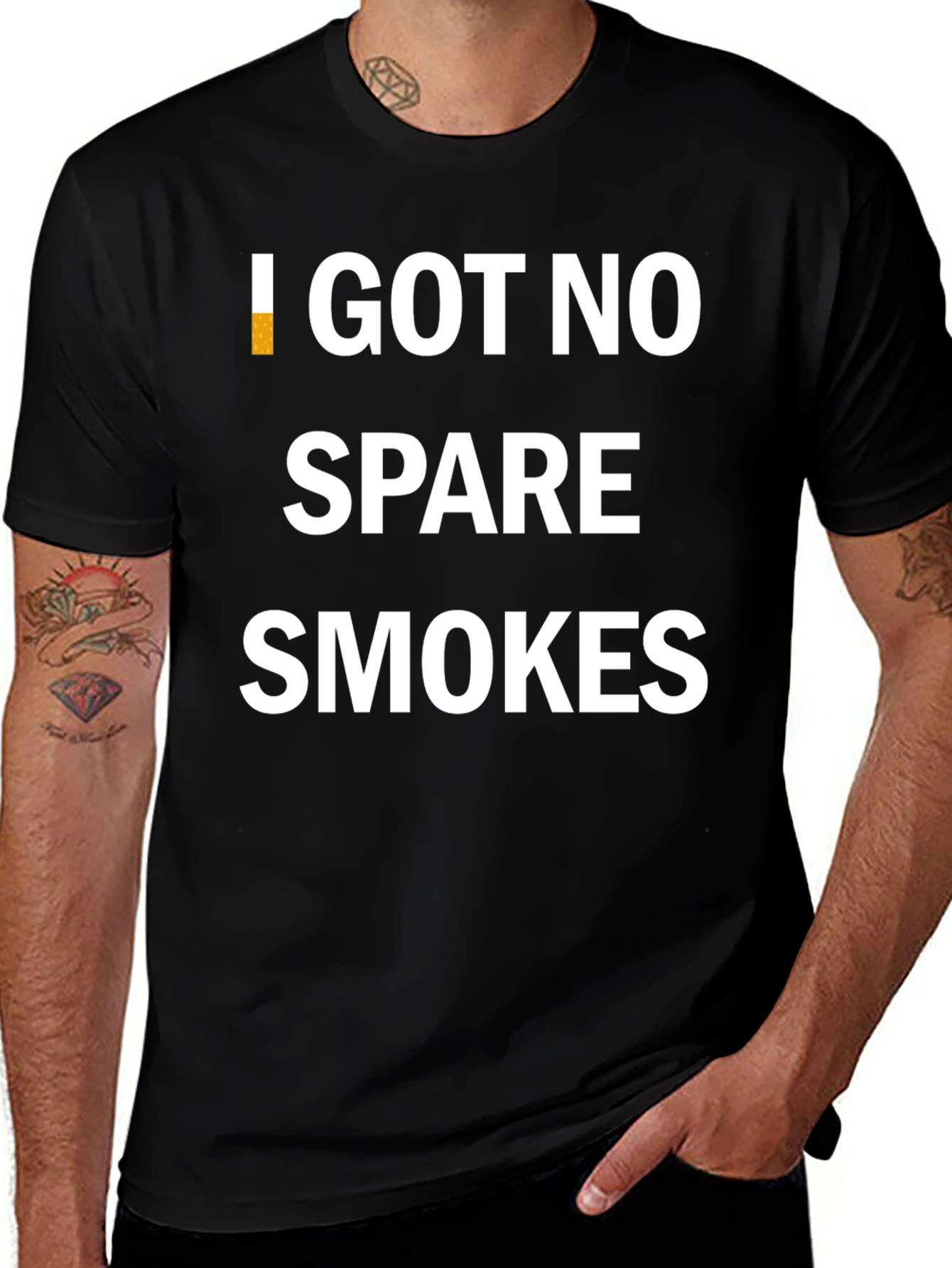 Variant 17 of I Got No Spare Smokes Graphic Tee