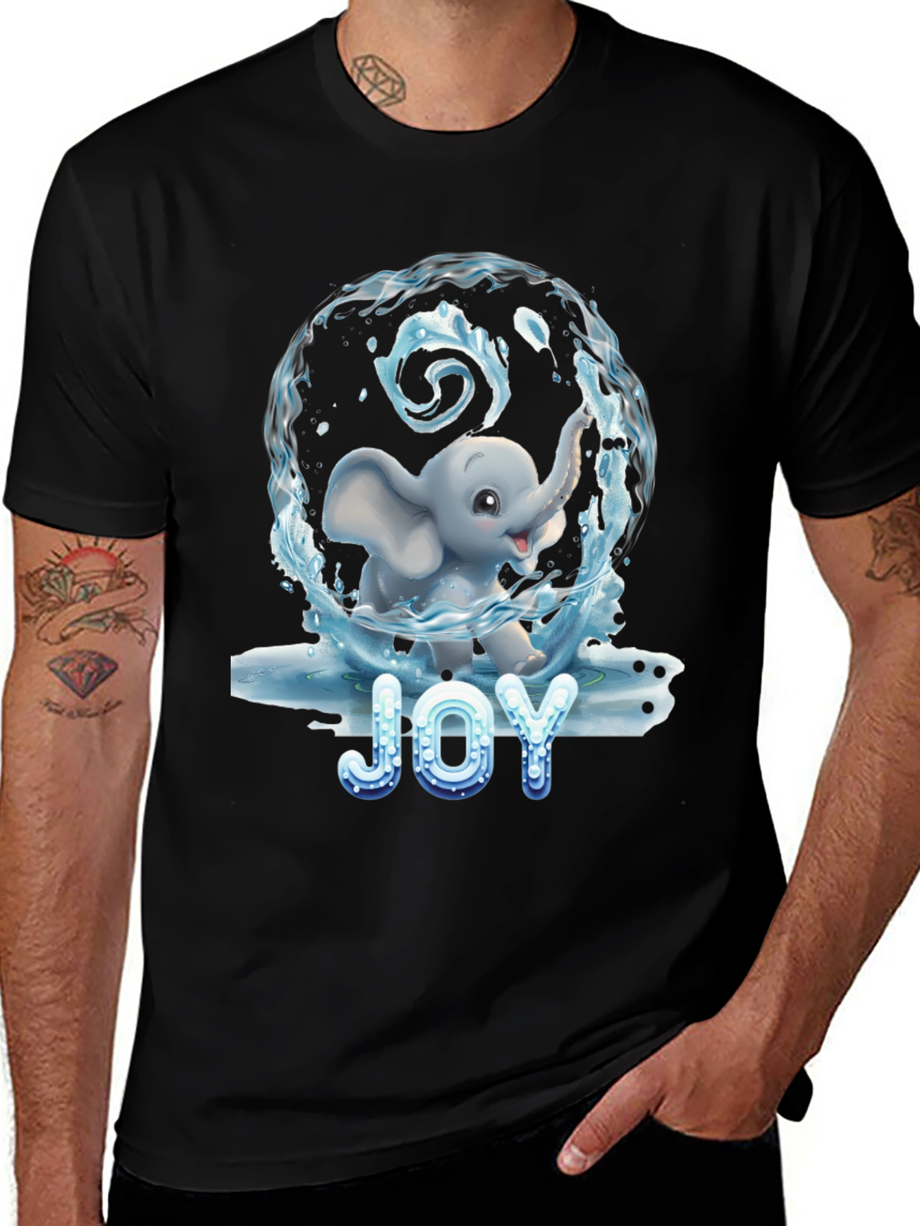 Variant 21 of Joy Elephant Graphic Tee