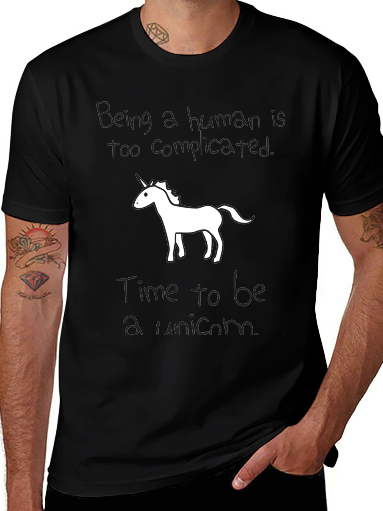 Funny Unicorn T-Shirt - "Time to Be a Unicorn"