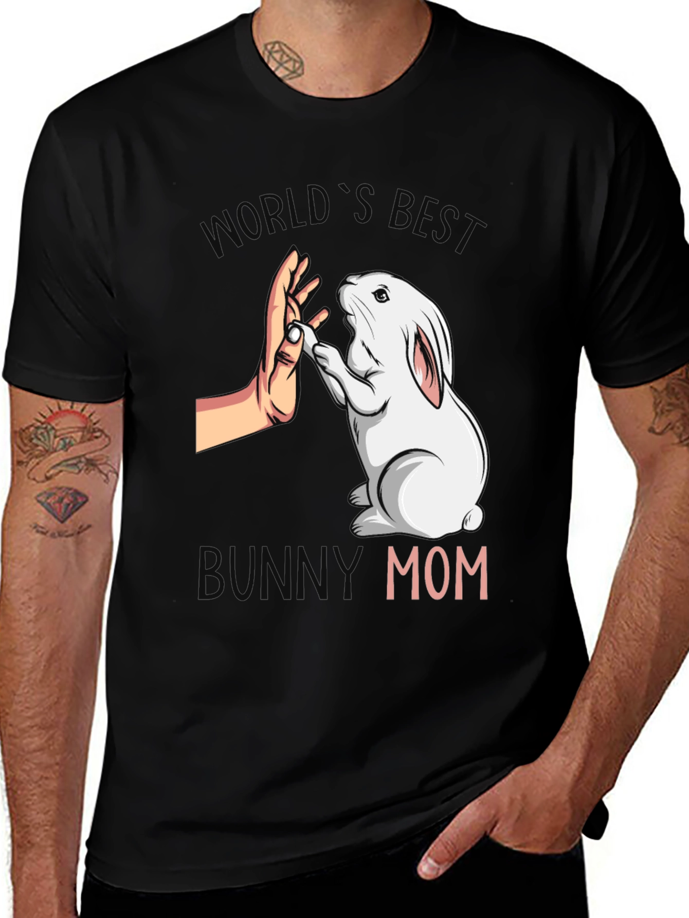 Variant 26 of World's Best Bunny Mom T-Shirt - Cute Pet Rabbit Graphic Tee