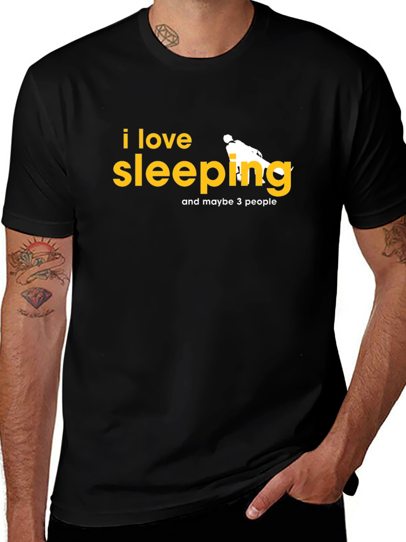 Variant 13 of I Love Sleeping T-Shirt - Funny Graphic Tee
