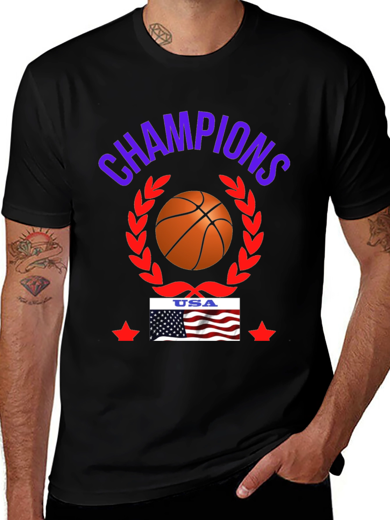 Variant 4 of Basketball USA Champions T-Shirt