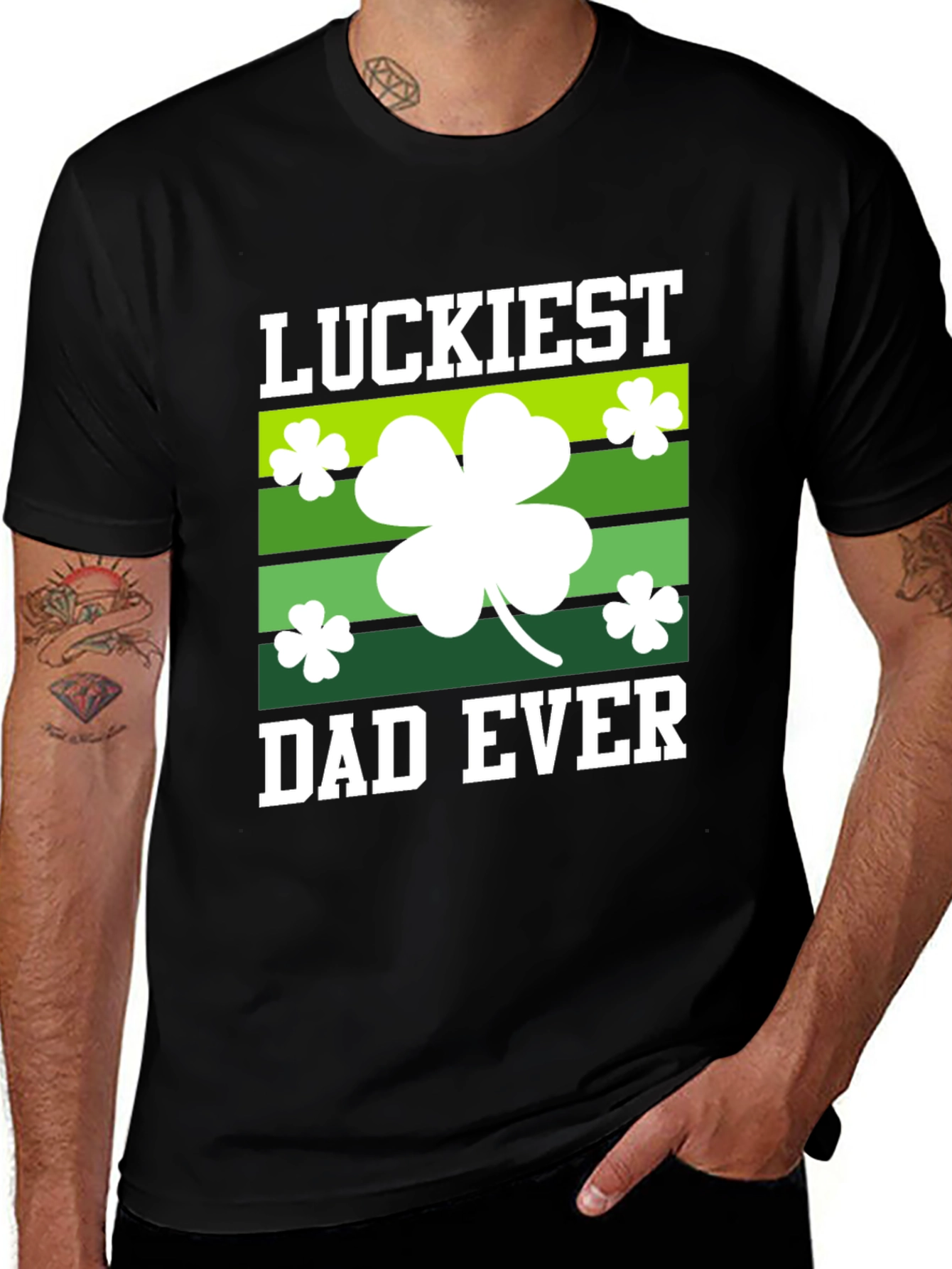 Luckiest Dad Ever St. Patrick's Day T-Shirt
