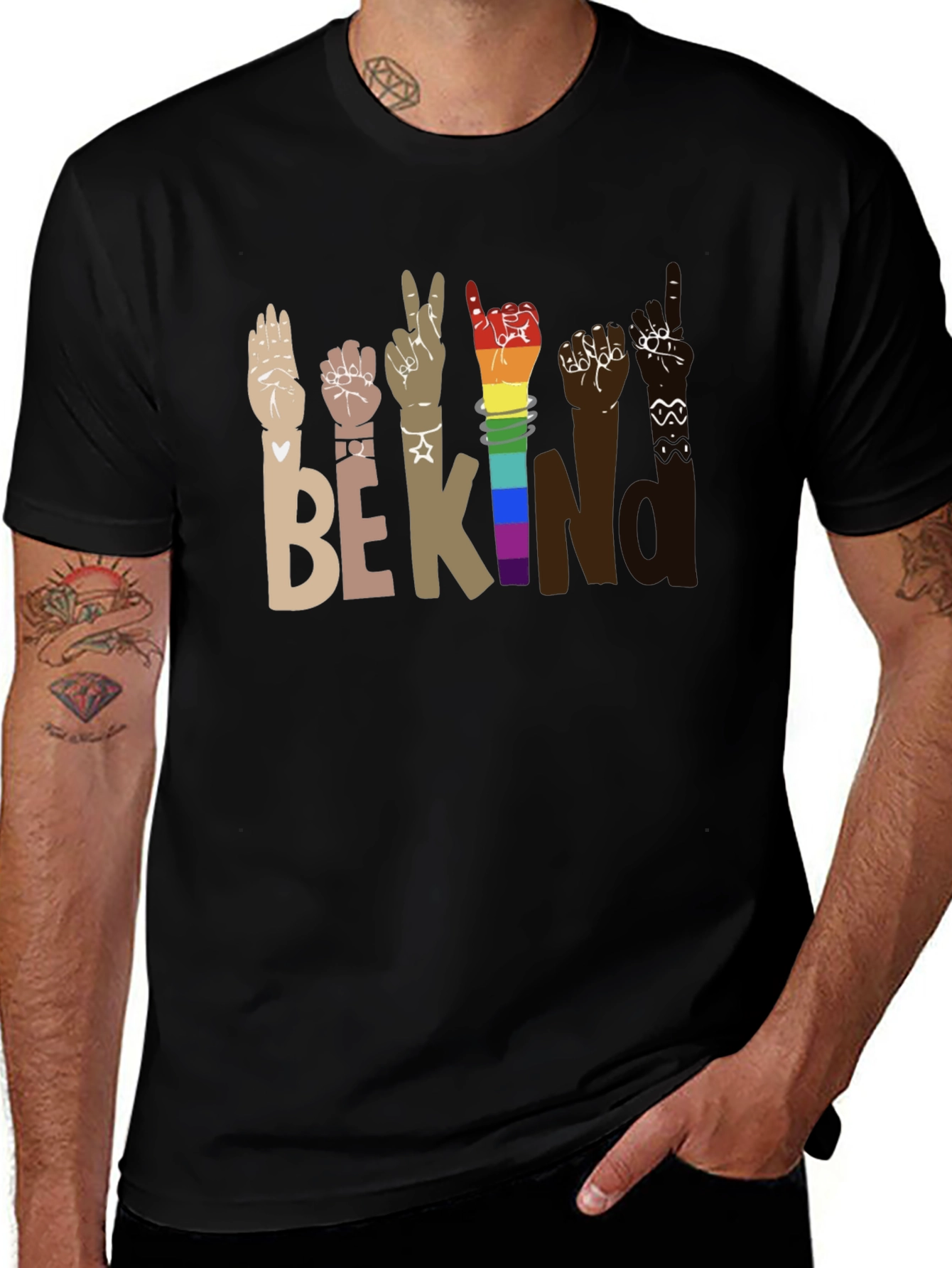 Variant 2 of Be Kind Sign Language T-Shirt