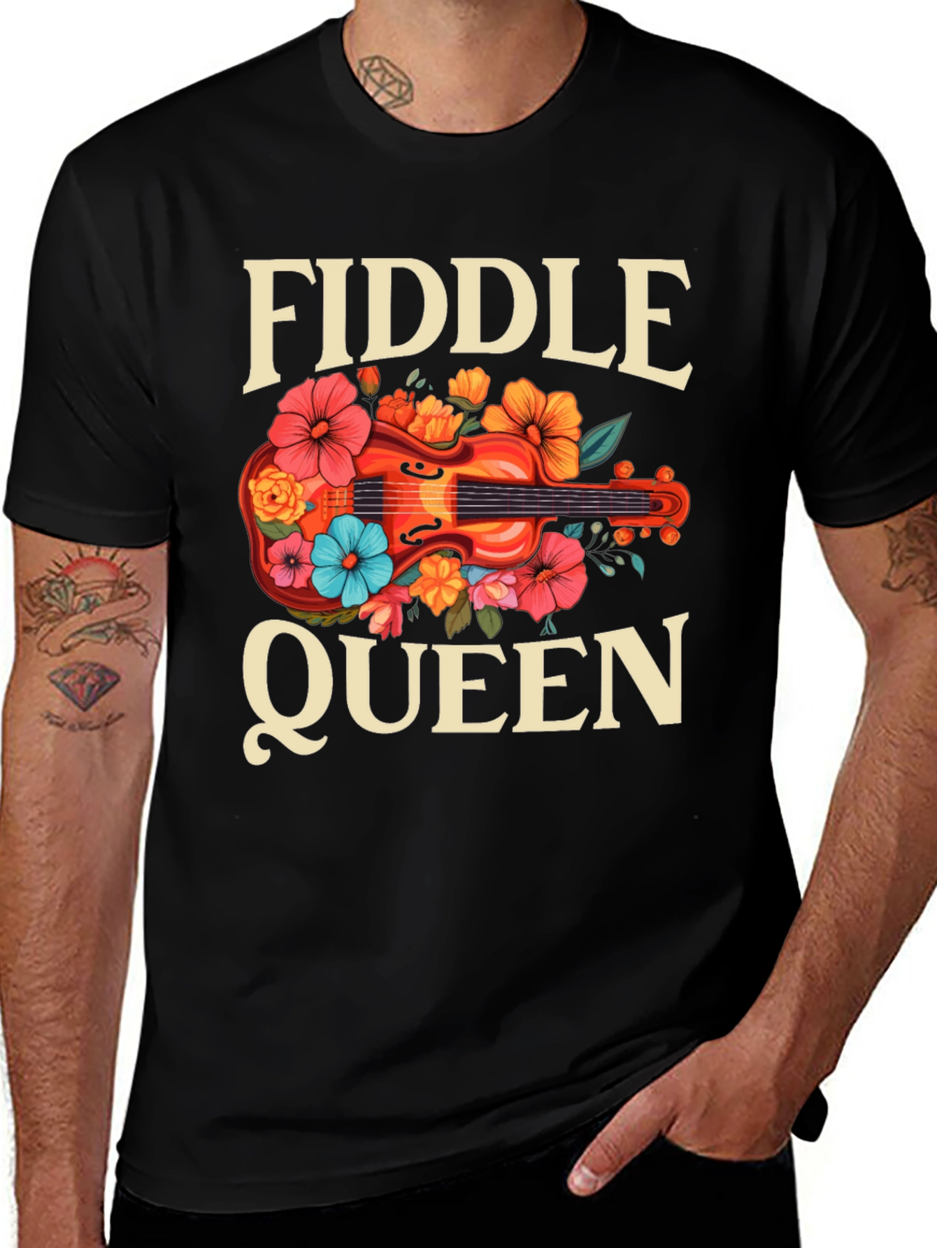 Variant 13 of Fiddle Queen Floral T-Shirt