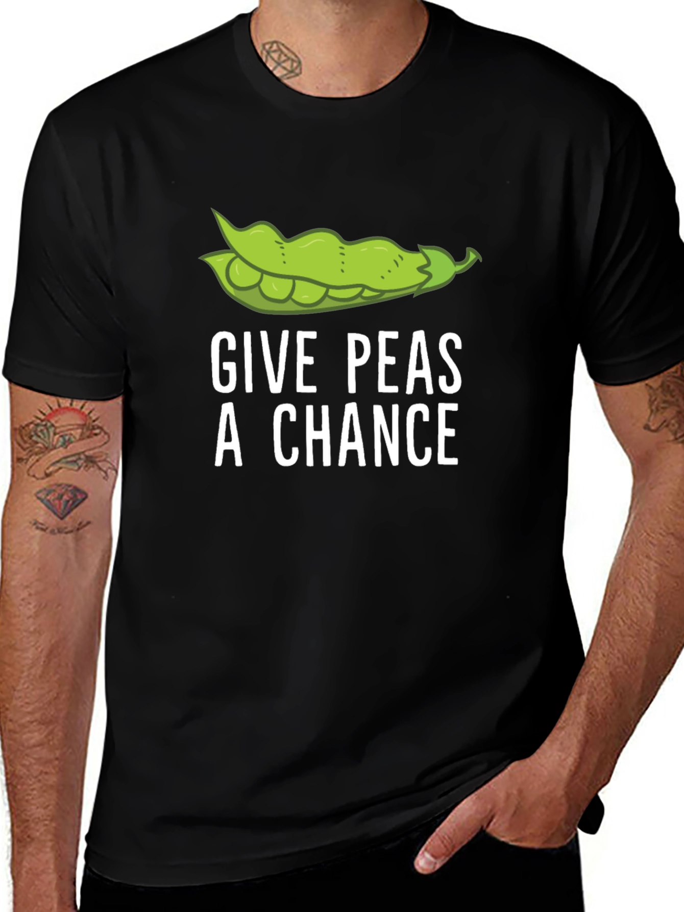 Variant 12 of Give Peas A Chance Graphic Tee