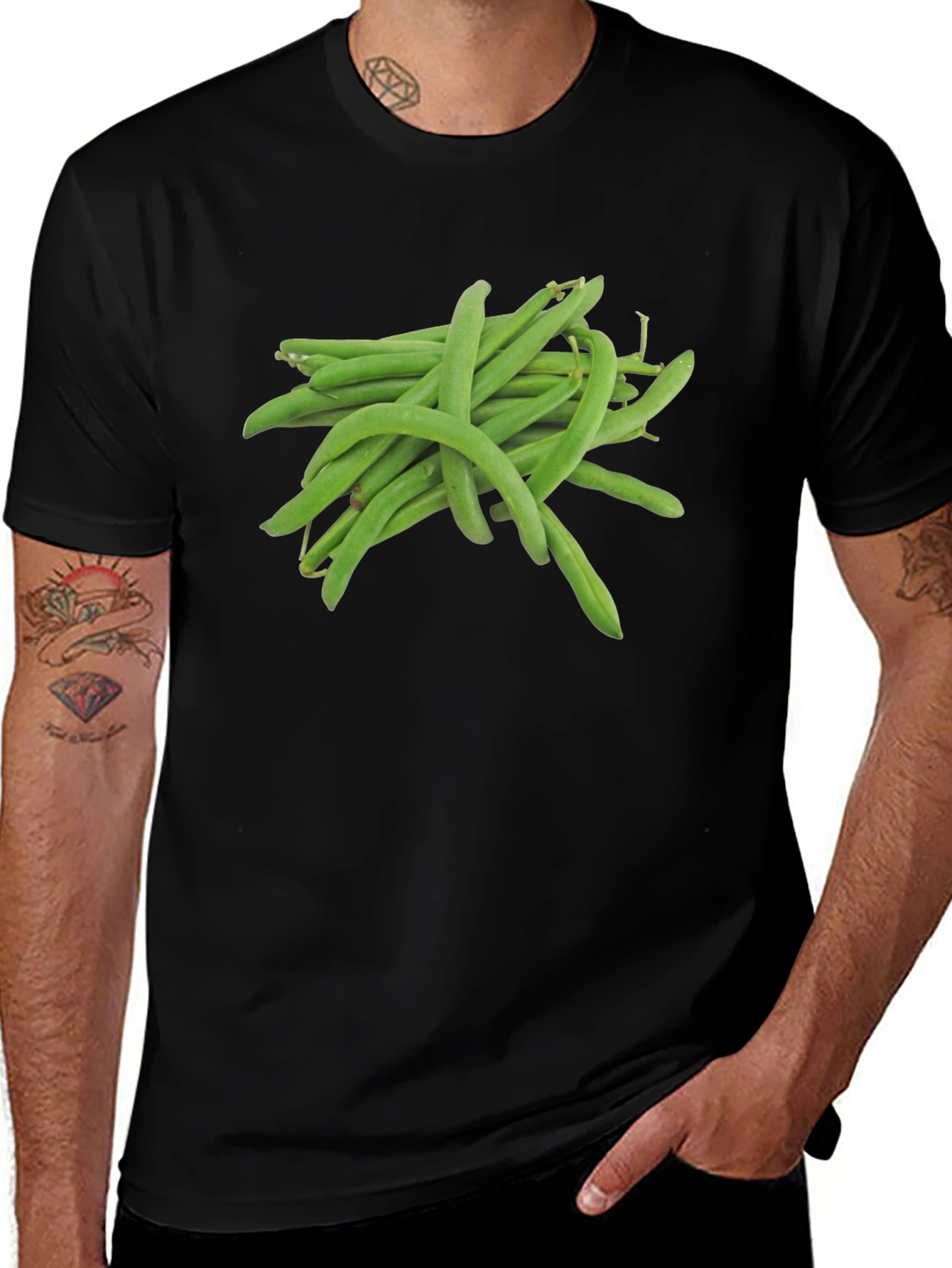 Green Bean T-Shirt - Novelty Vegetable Tee