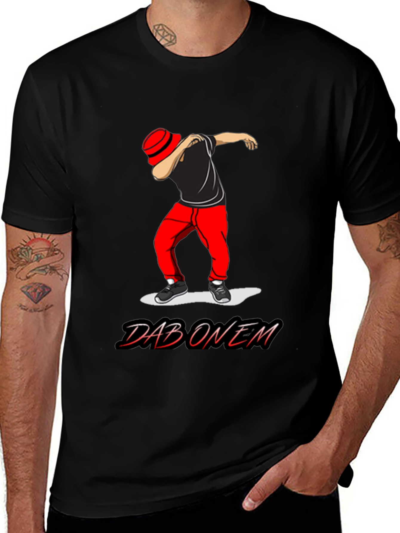 Variant 17 of Dab On Em T-Shirt - Trendy Graphic Tee