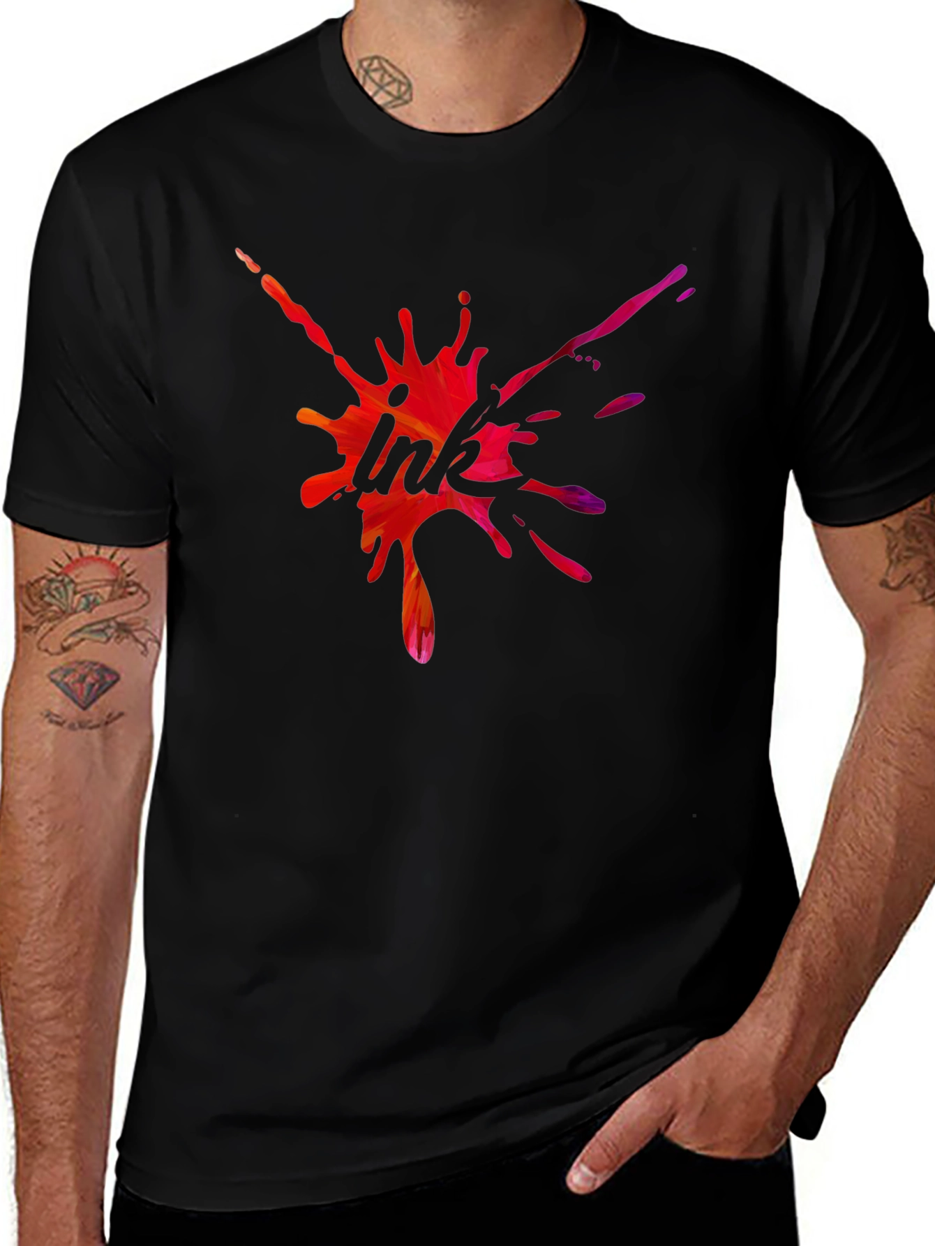Variant 24 of Ink Splash T-Shirt - Abstract Graphic Tee
