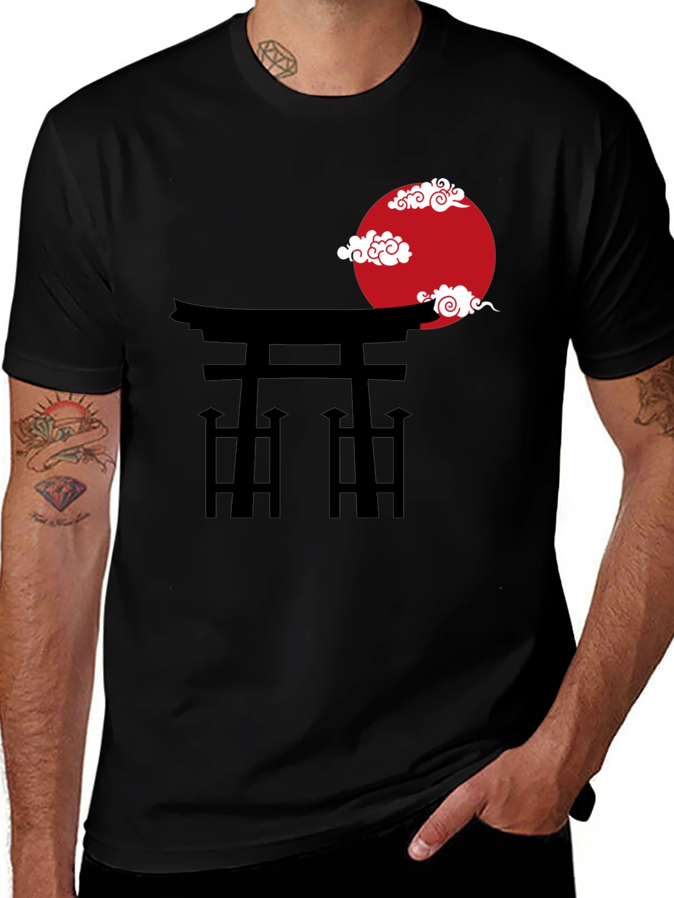Torii Gate Graphic Tee - Japanese Art T-Shirt