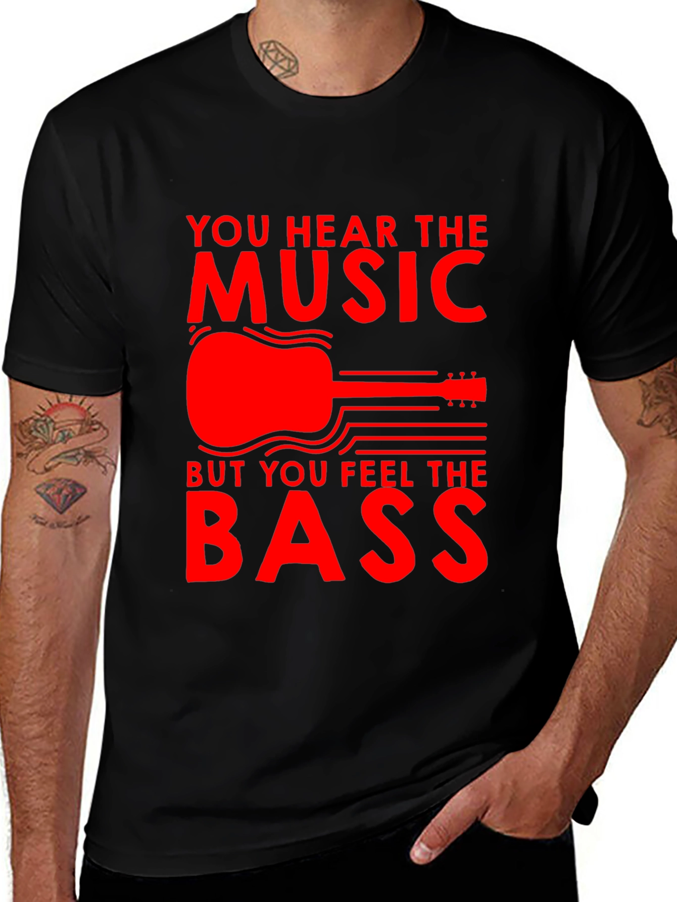 Music T-Shirt - Hear the Music, Feel the Bass