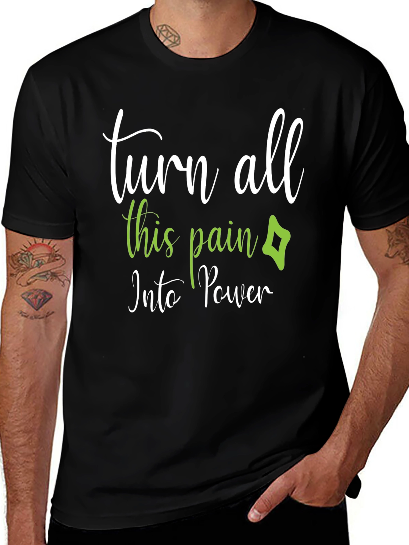 Turn All This Pain Into Power Graphic Tee