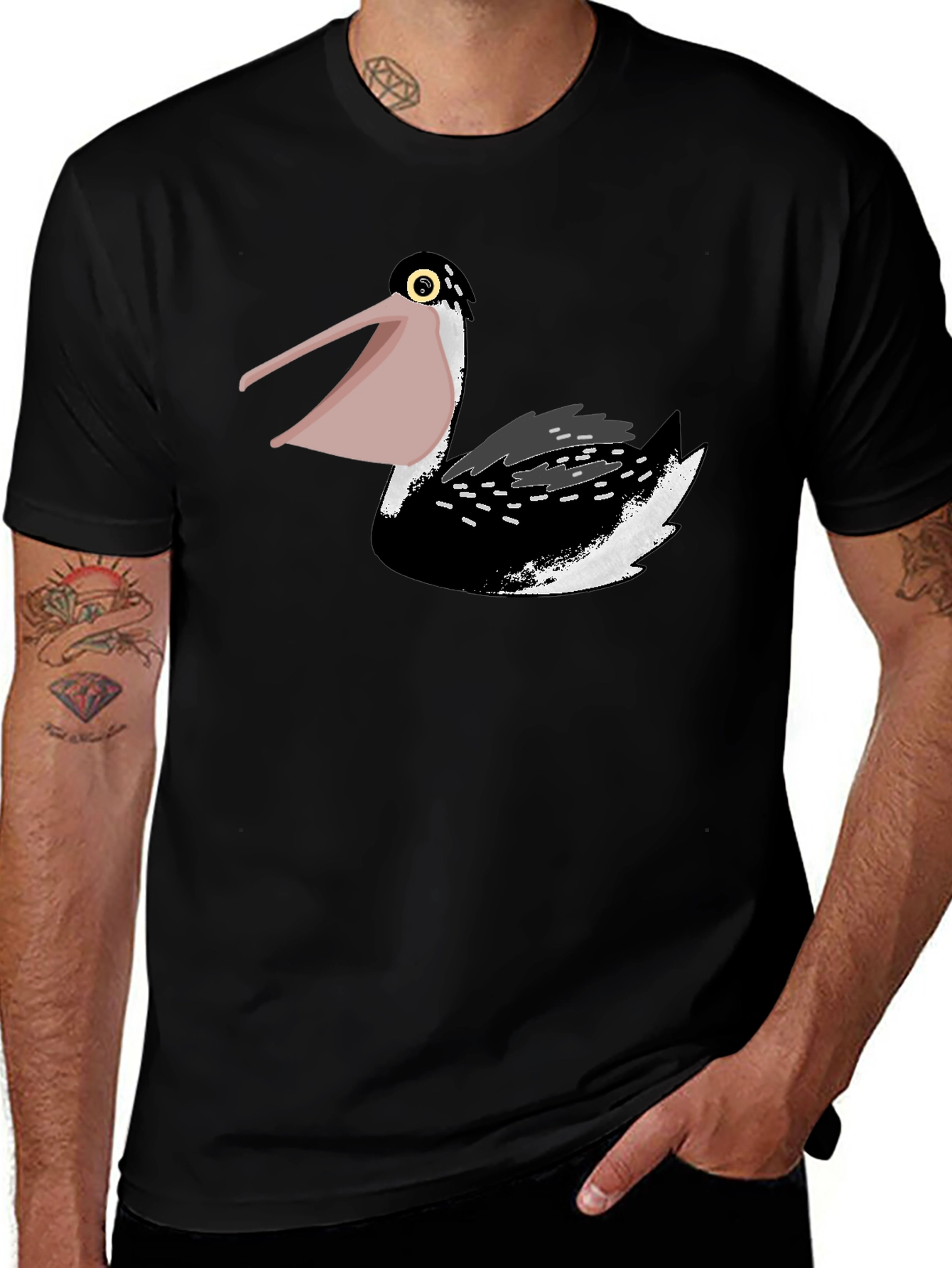 Variant 28 of Pelican Graphic Tee - Black Cotton Comfort