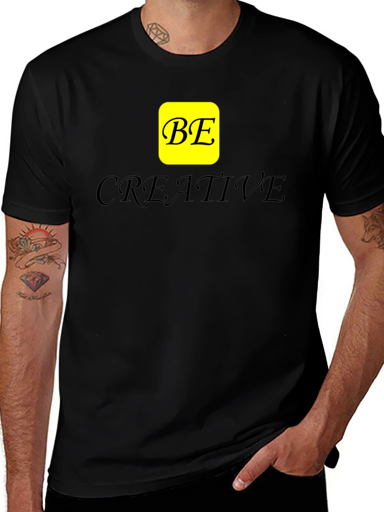 Be Creative Black T-Shirt