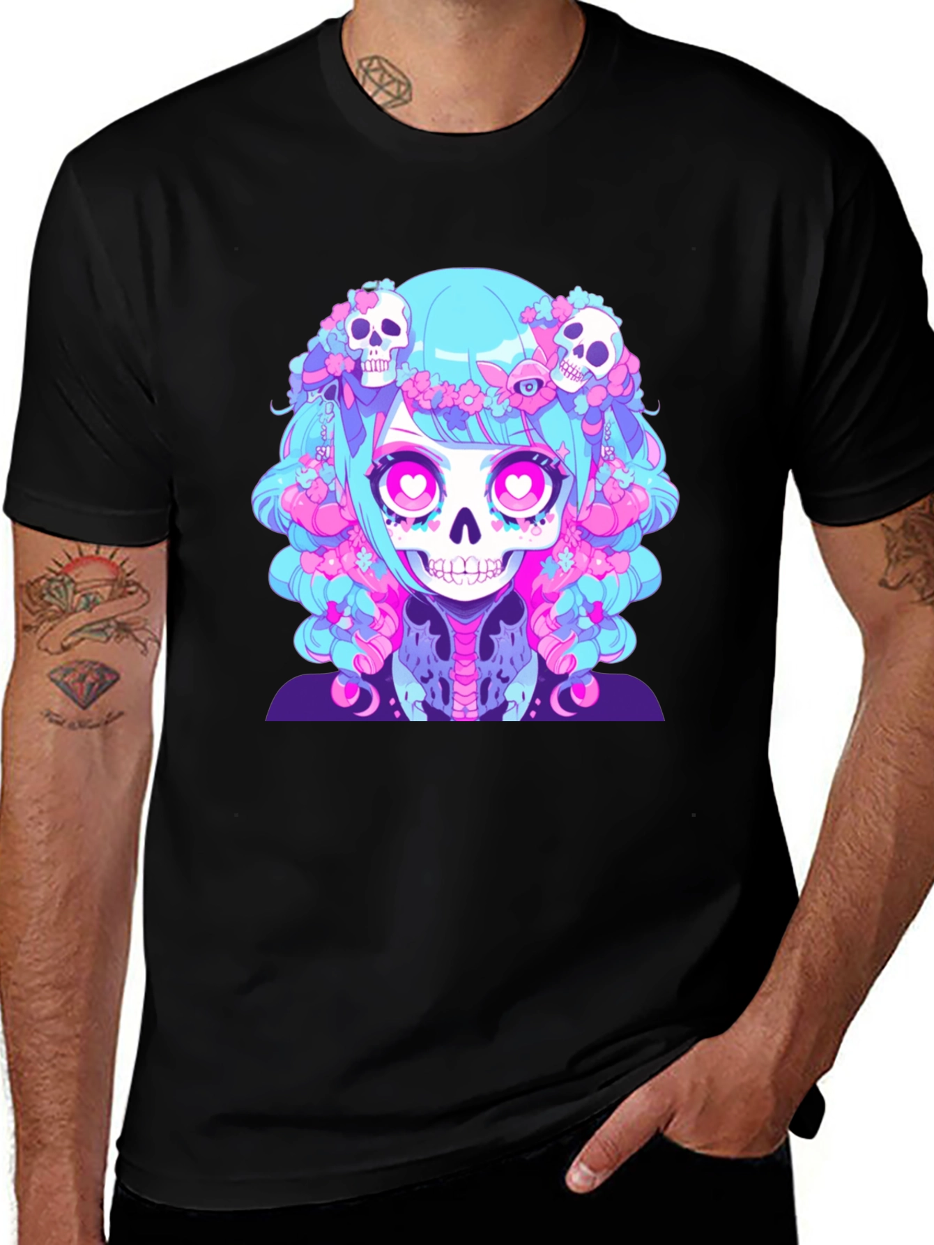 Variant 16 of Skull Anime Graphic Tee
